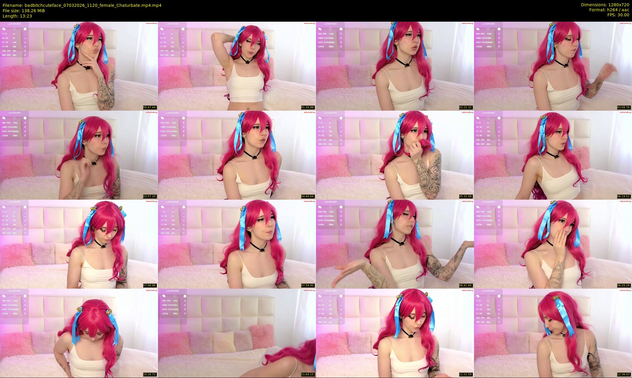 badbitchcuteface — 14 minute Chaturbate female cam show recording, 720p, Mar 7, 2026