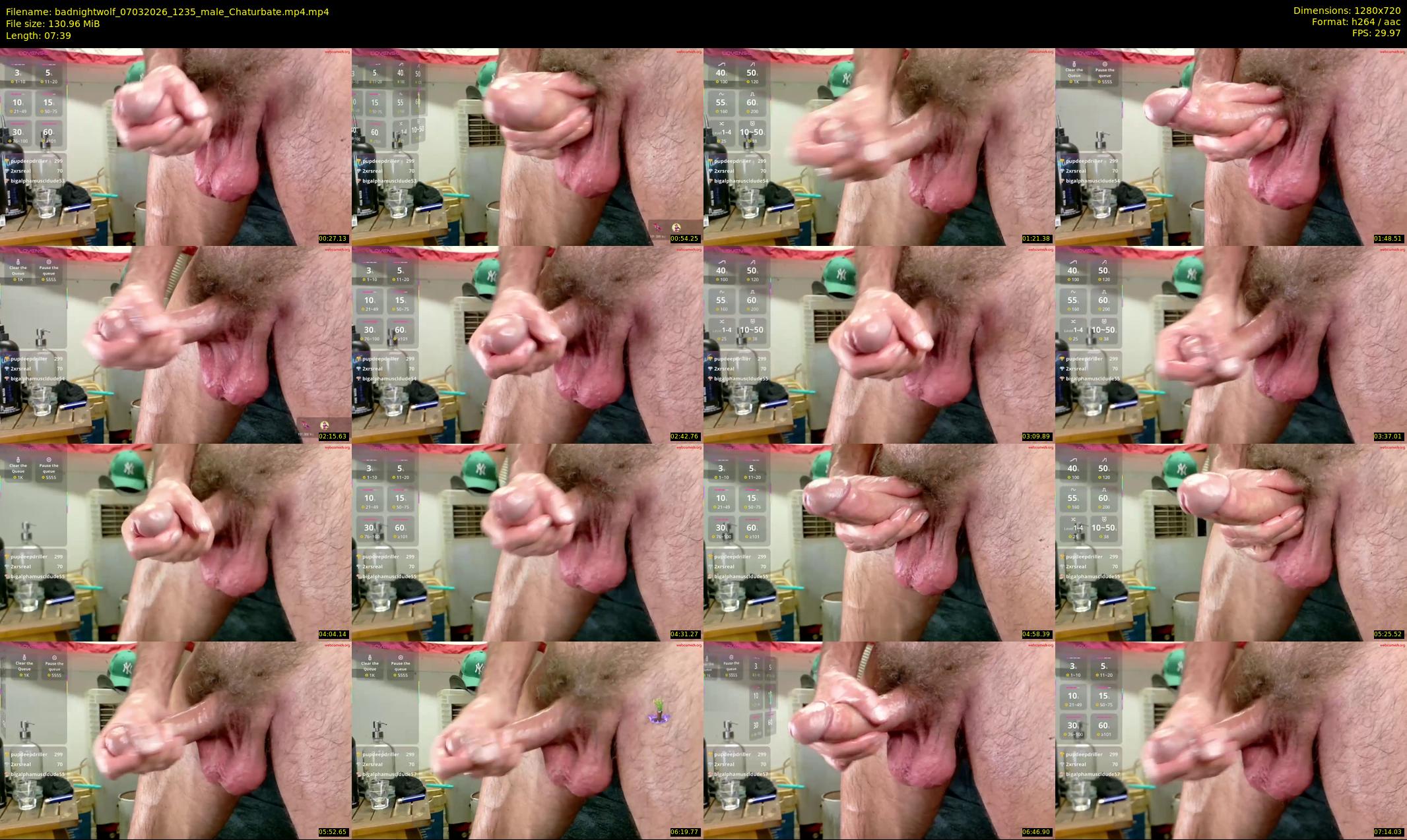 badnightwolf — 8 minute Chaturbate male cam show recording, 720p, Mar 7, 2026