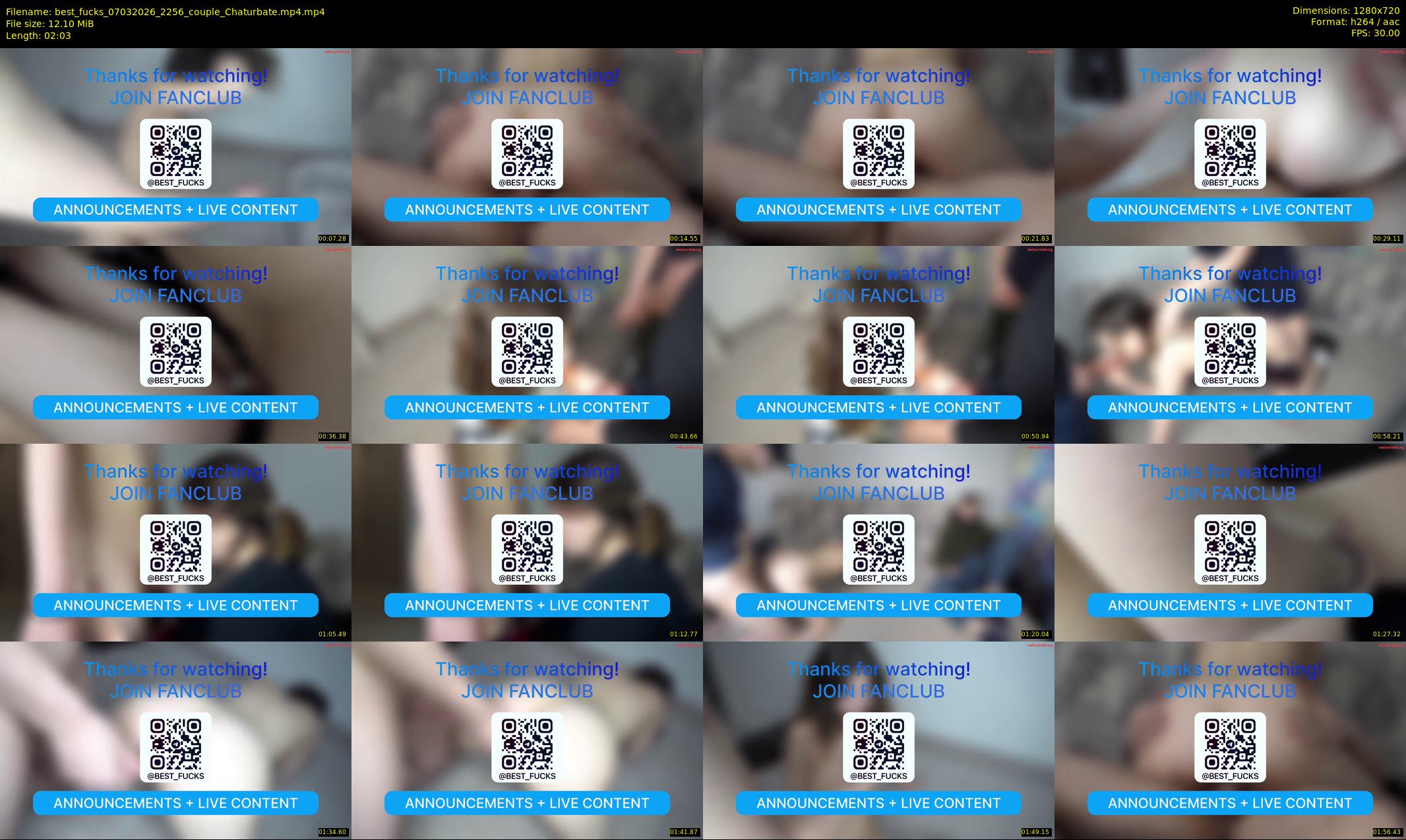 best_fucks — 3 minute Chaturbate couple cam show recording, 720p, Mar 7, 2026
