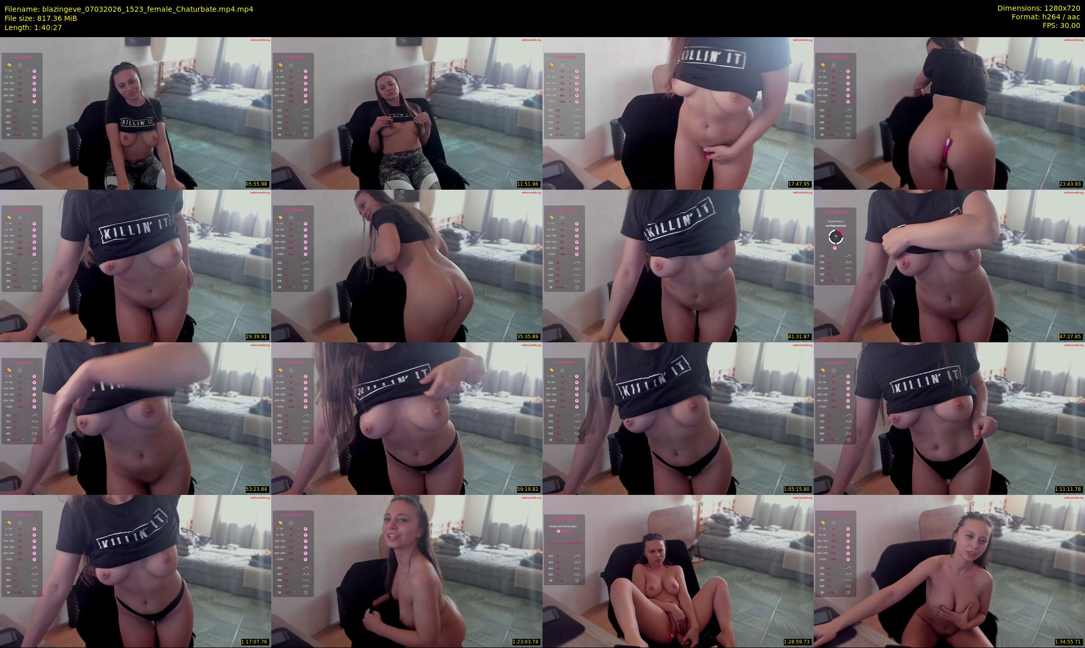 blazingeve — 101 minute Chaturbate female cam show recording, 720p, Mar 7, 2026