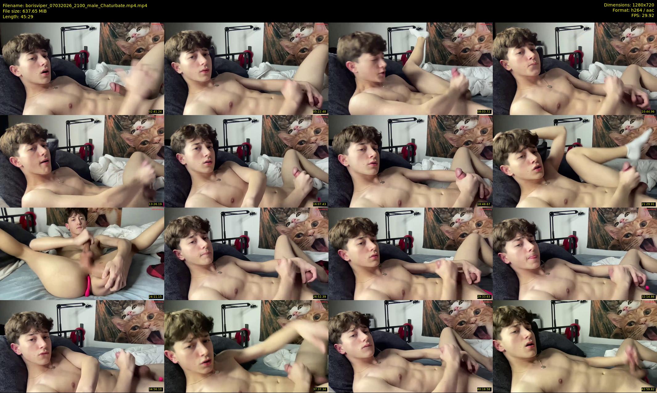 borisviper — 46 minute Chaturbate male cam show recording, 720p, Mar 7, 2026