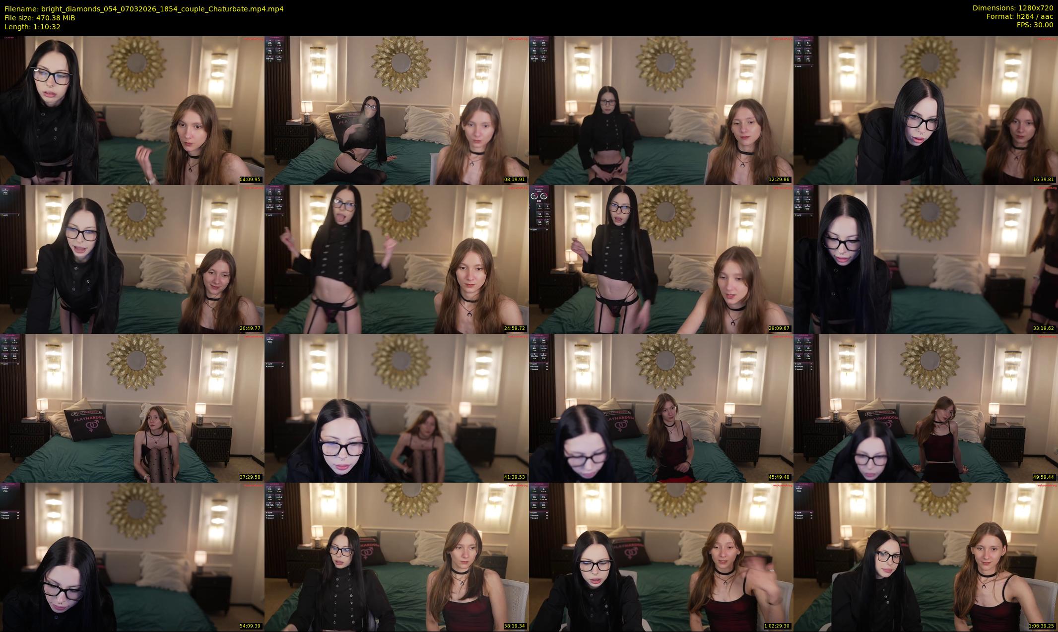 bright_diamonds_054 — 71 minute Chaturbate couple cam show recording, 720p, Mar 7, 2026