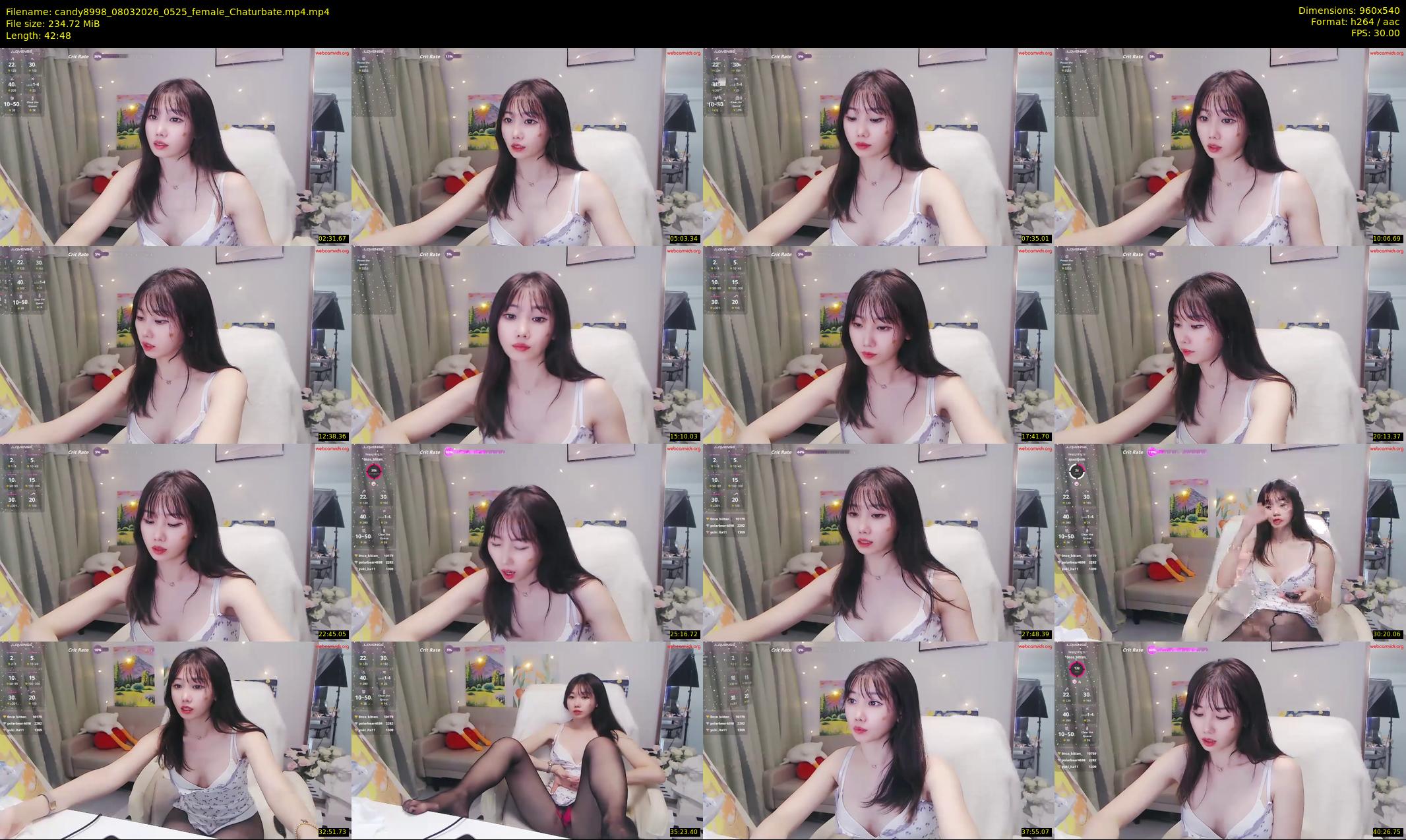candy8998 — 43 minute Chaturbate female cam show recording, 480p, Mar 8, 2026