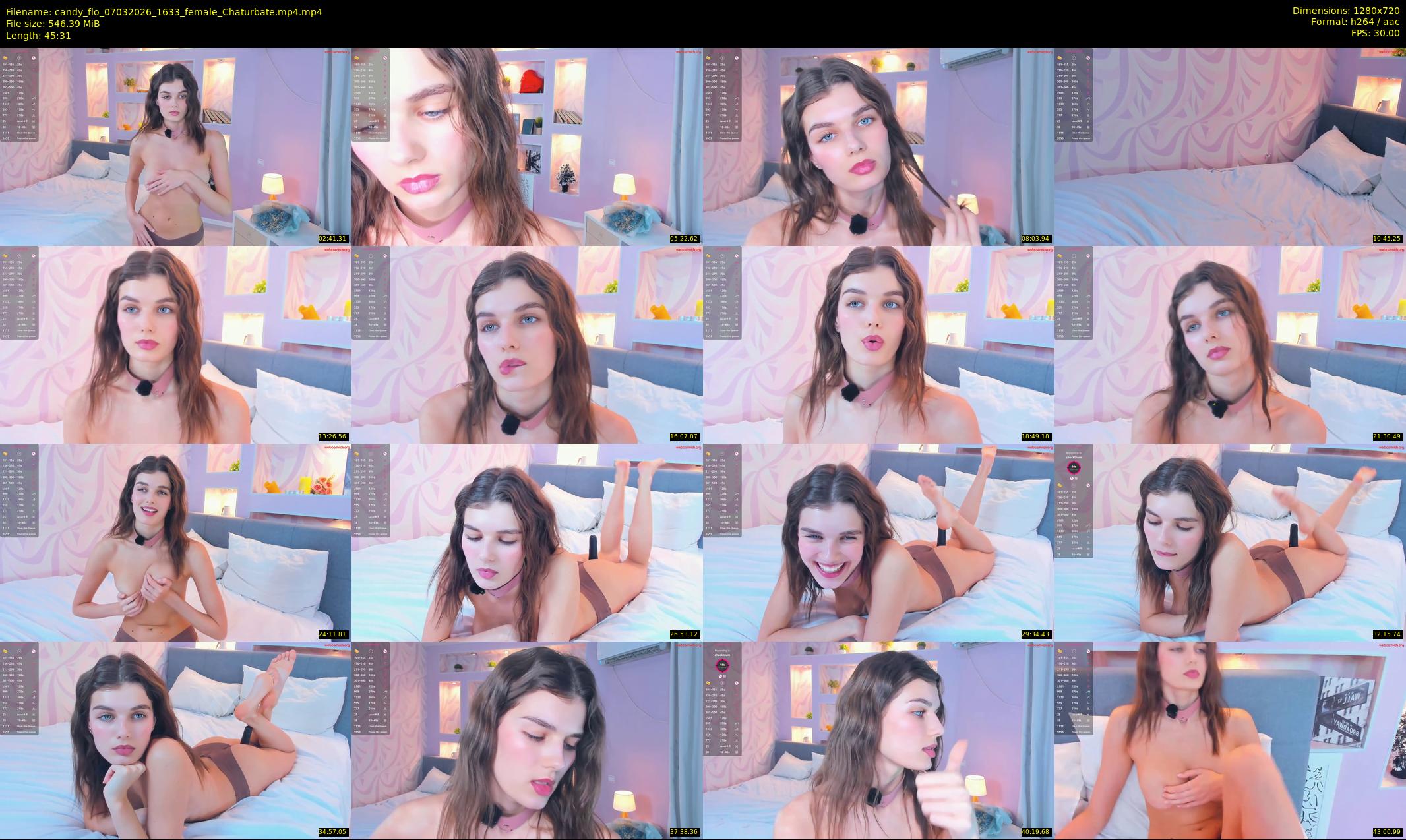 candy_flo — 46 minute Chaturbate female cam show recording, 720p, Mar 7, 2026