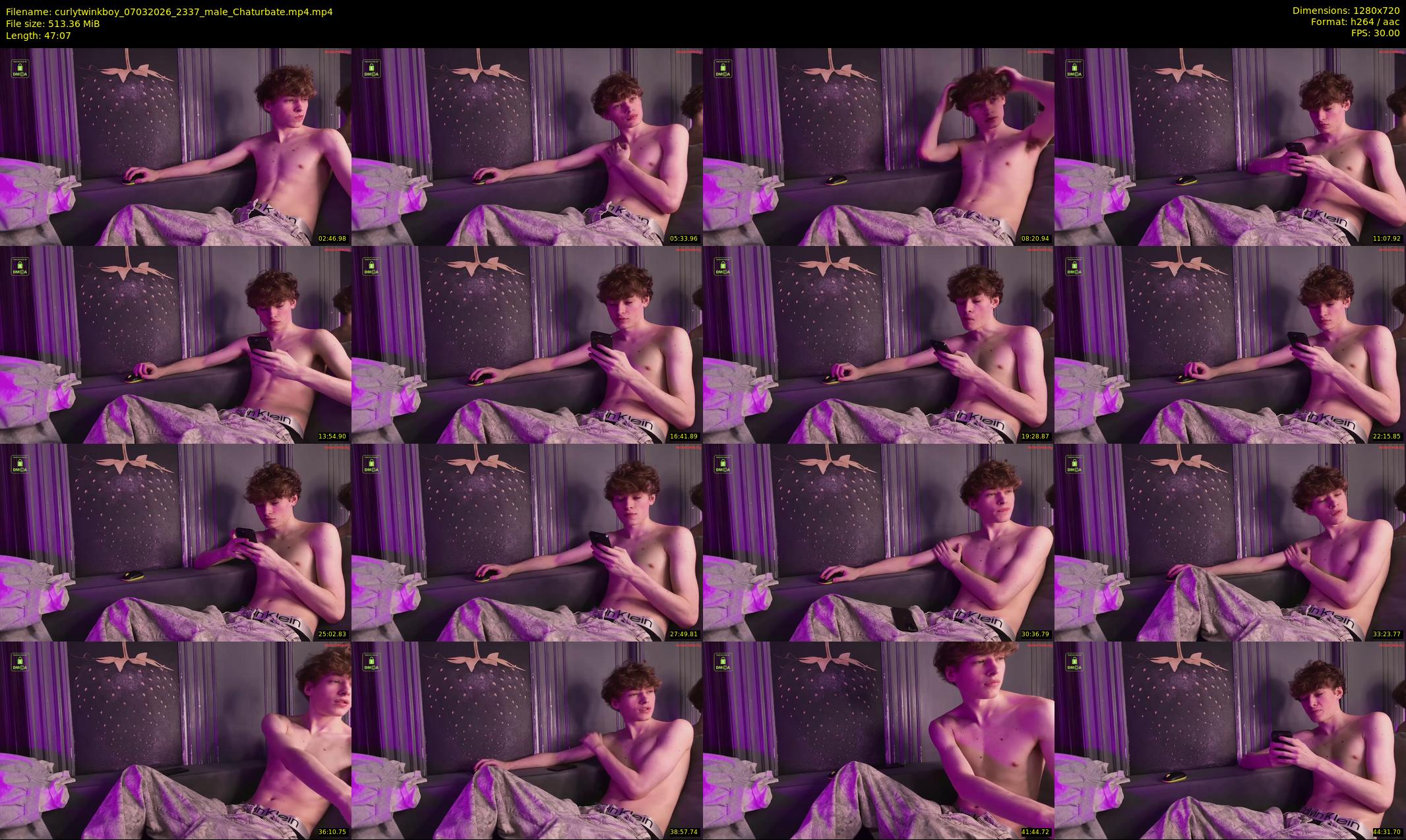 curlytwinkboy — 48 minute Chaturbate male cam show recording, 720p, Mar 7, 2026