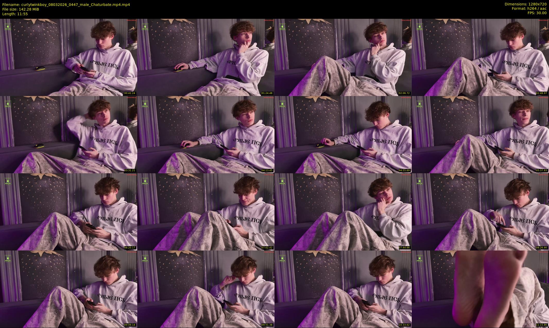 curlytwinkboy — 12 minute Chaturbate male cam show recording, 720p, Mar 8, 2026