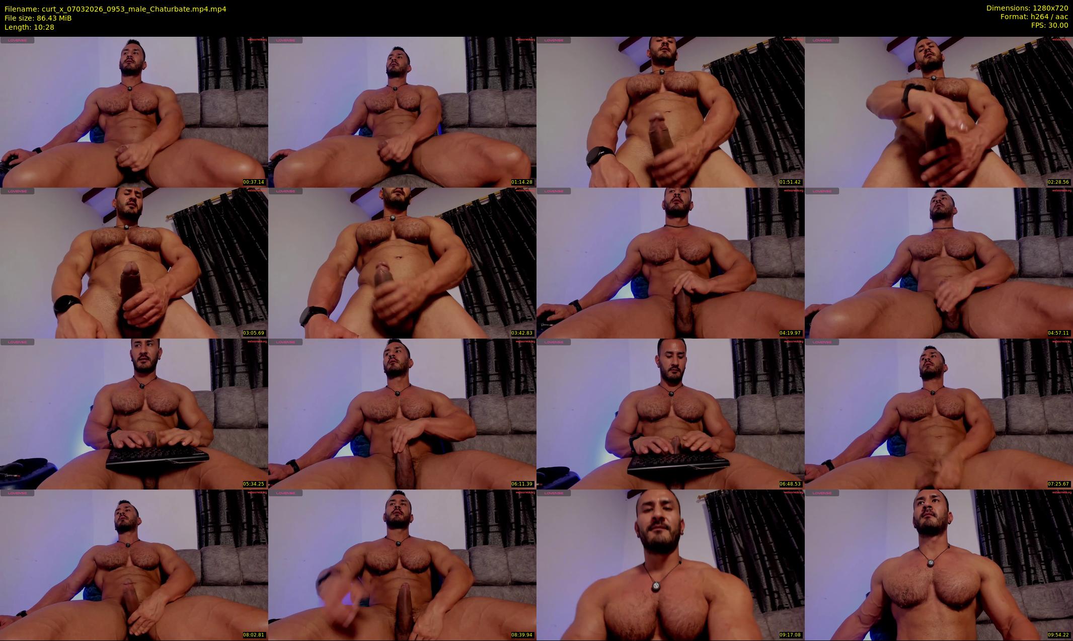 curt_x — 11 minute Chaturbate male cam show recording, 720p, Mar 7, 2026