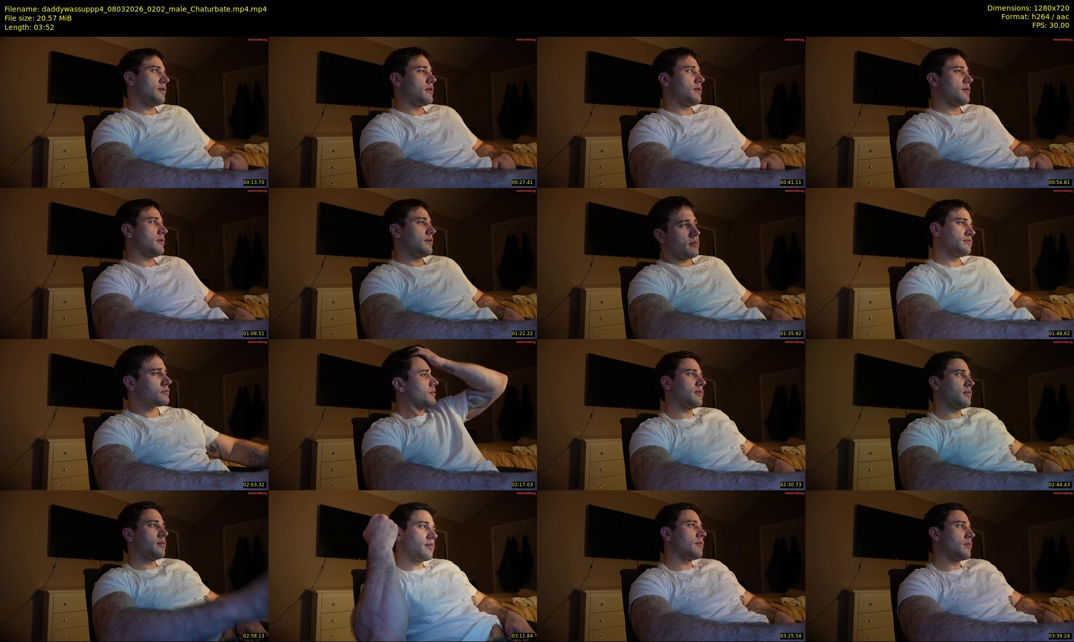 daddywassuppp4 — 4 minute Chaturbate male cam show recording, 720p, Mar 8, 2026
