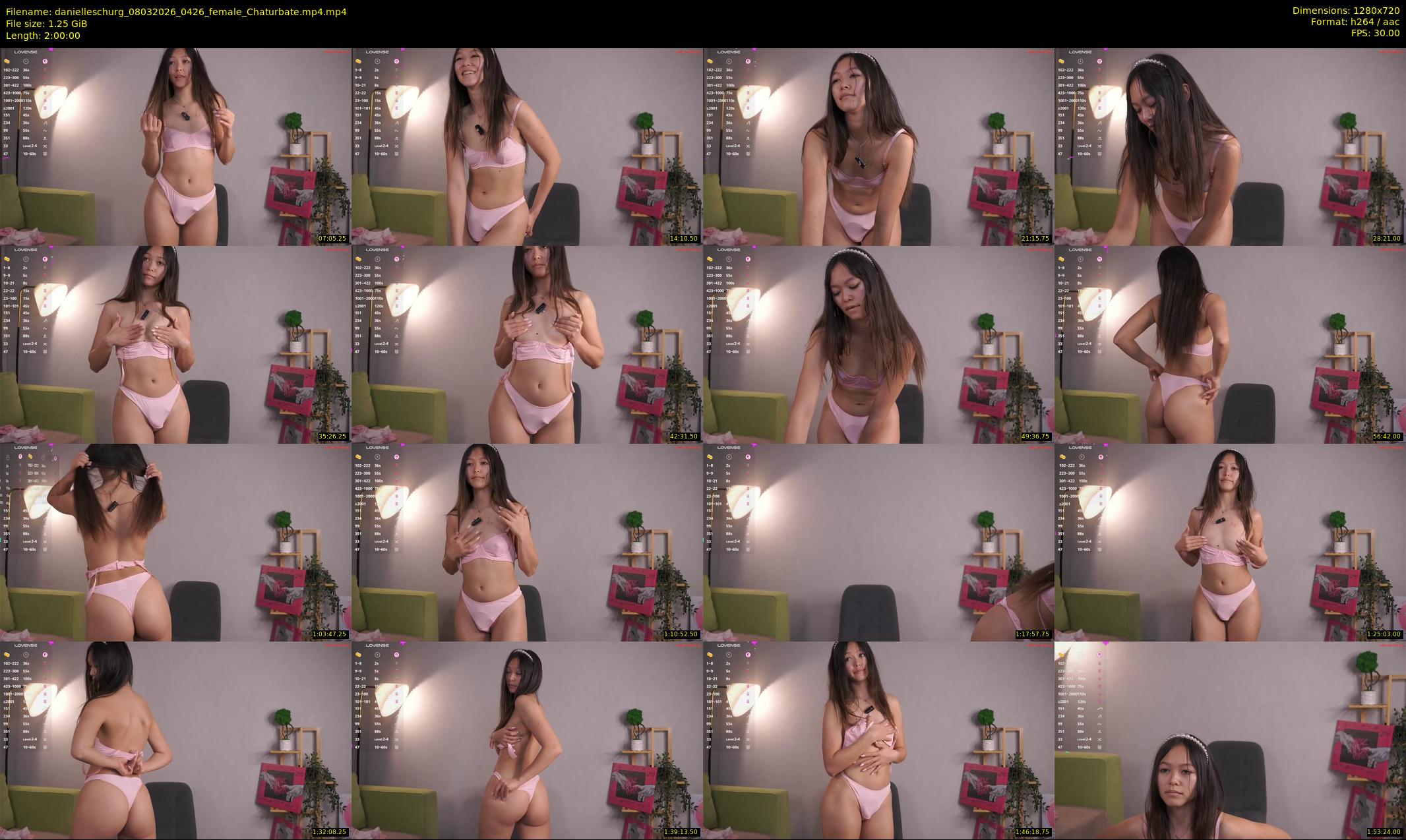 danielleschurg — 120 minute Chaturbate female cam show recording, 720p, Mar 8, 2026