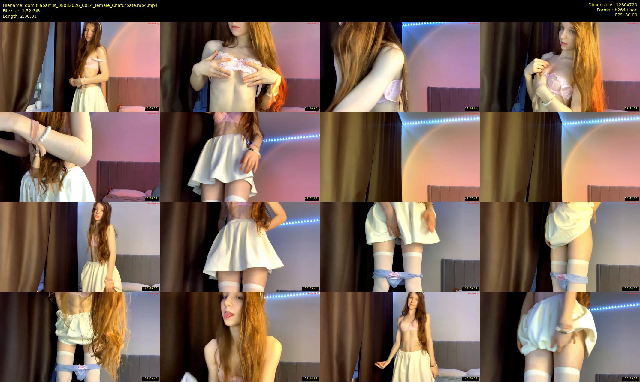 domitilabarrus — 121 minute Chaturbate female cam show recording, 720p, Mar 8, 2026