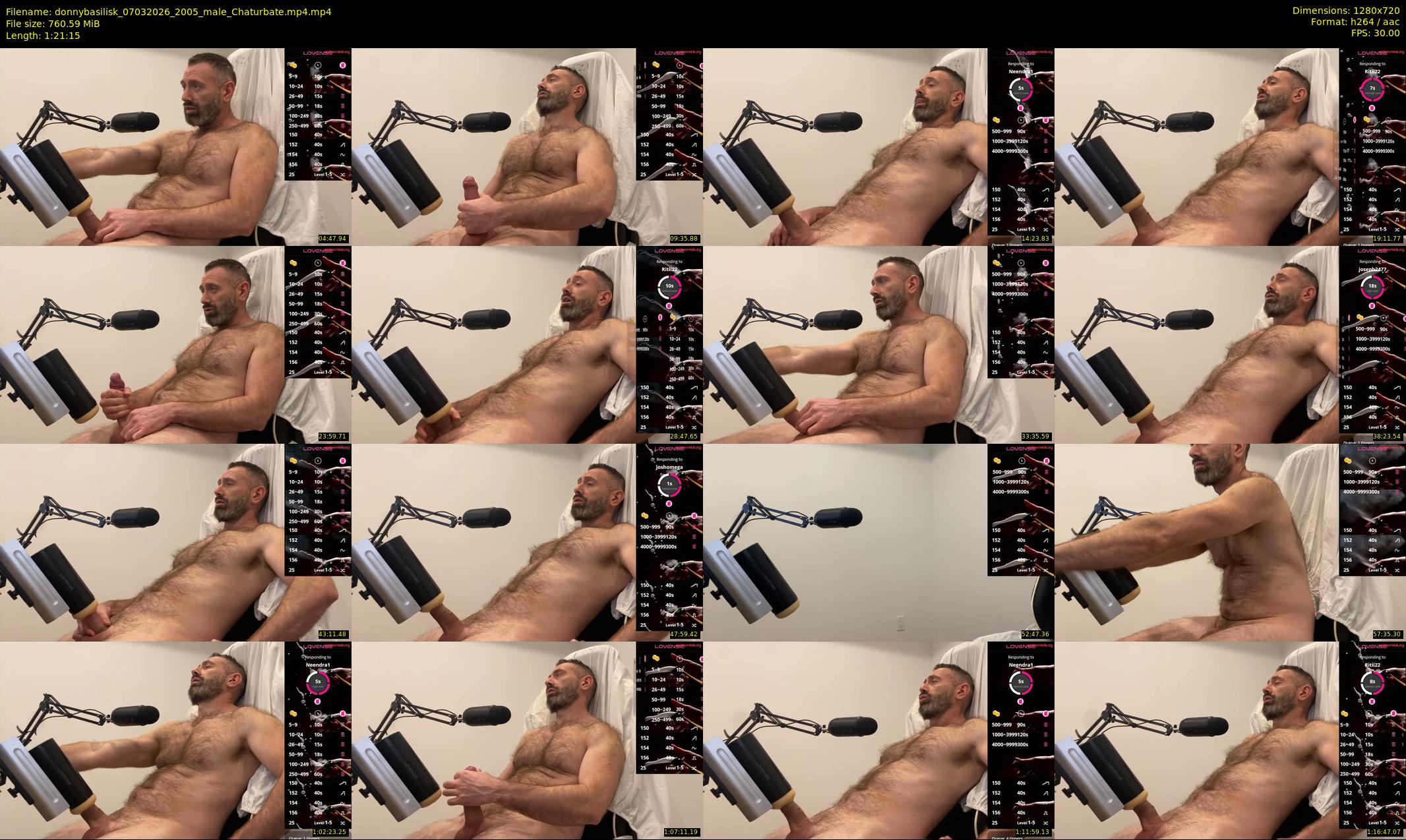 donnybasilisk — 82 minute Chaturbate male cam show recording, 720p, Mar 7, 2026