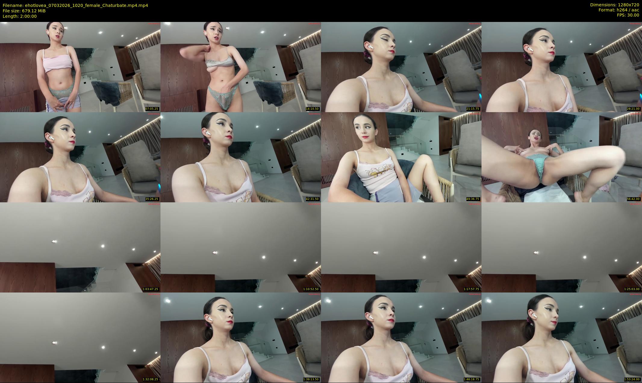 ehotlovea — 120 minute Chaturbate female cam show recording, 720p, Mar 7, 2026