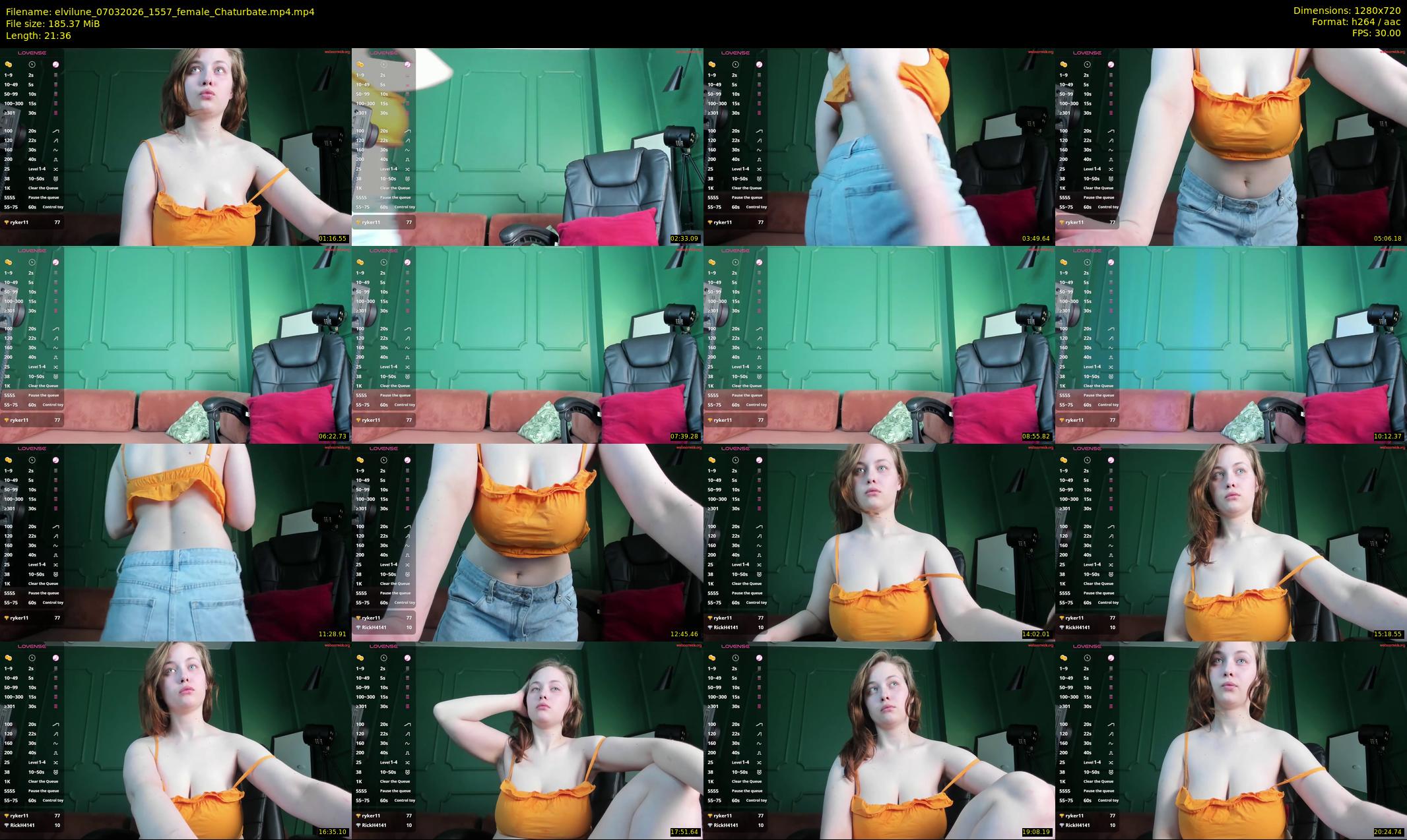 elvilune — 22 minute Chaturbate female cam show recording, 720p, Mar 7, 2026