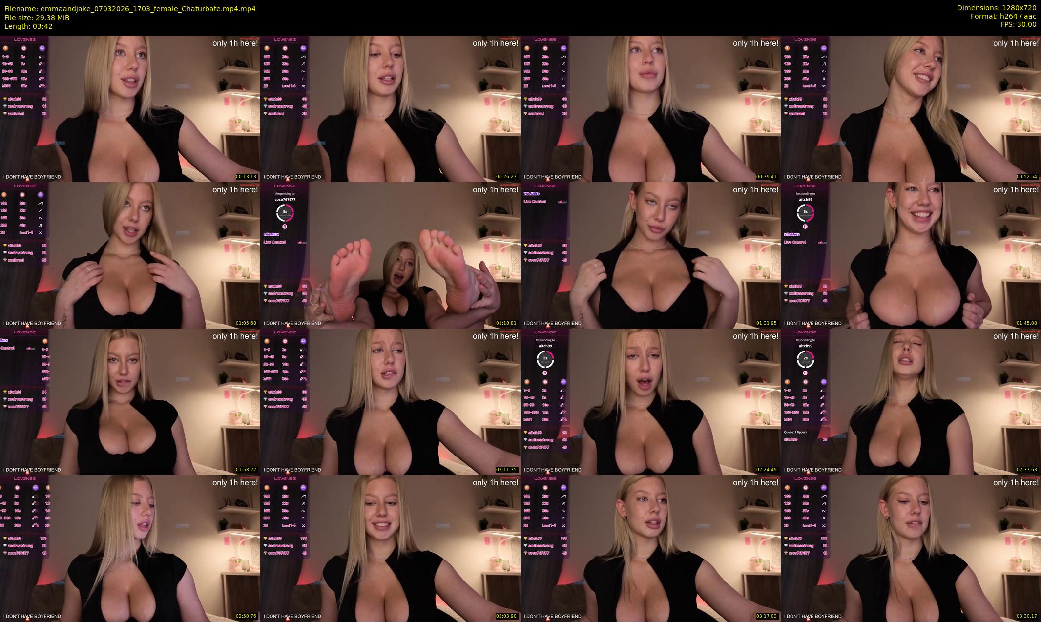 emmaandjake — 4 minute Chaturbate couple cam show recording, 720p, Mar 7, 2026