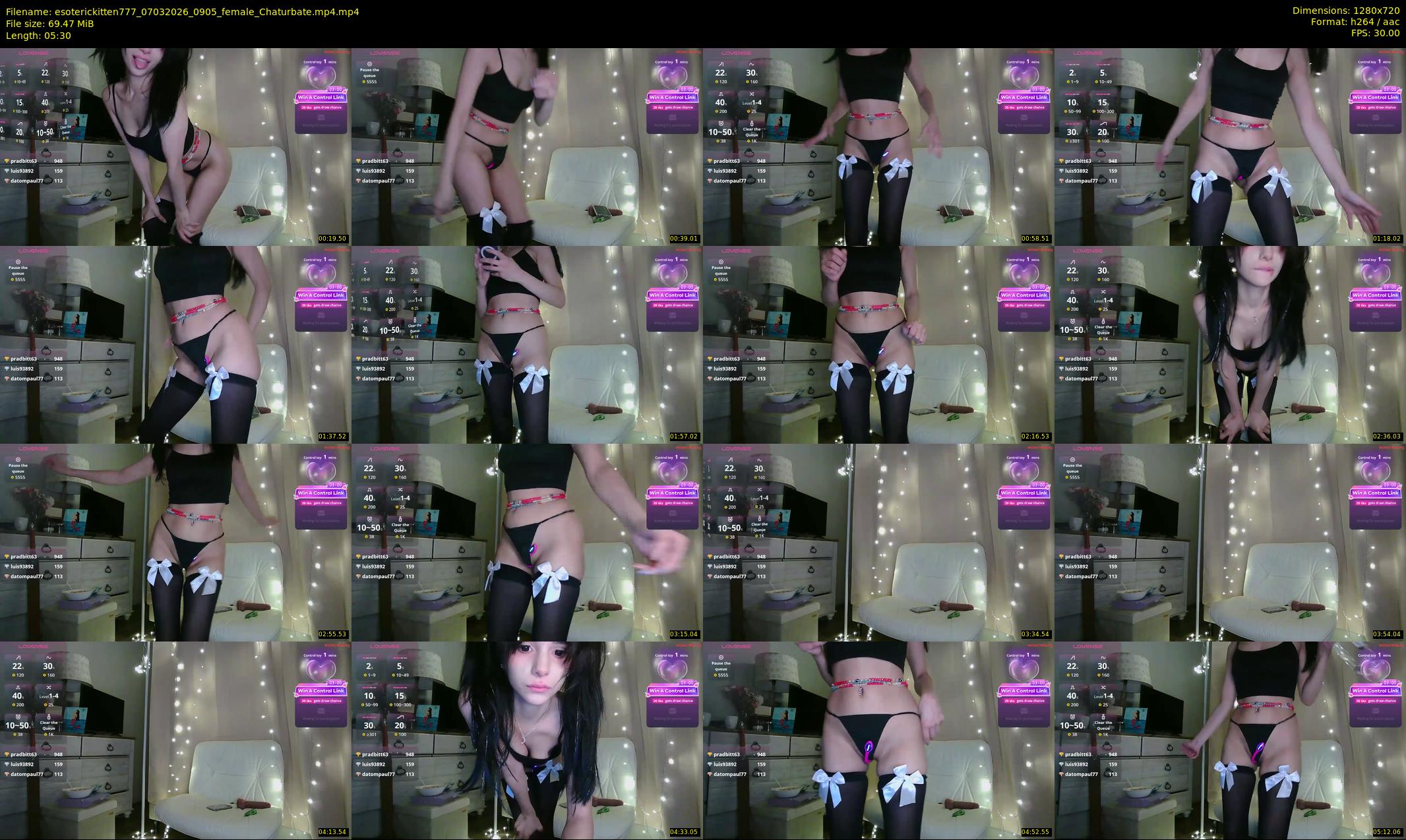 esoterickitten777 — 6 minute Chaturbate female cam show recording, 720p, Mar 7, 2026
