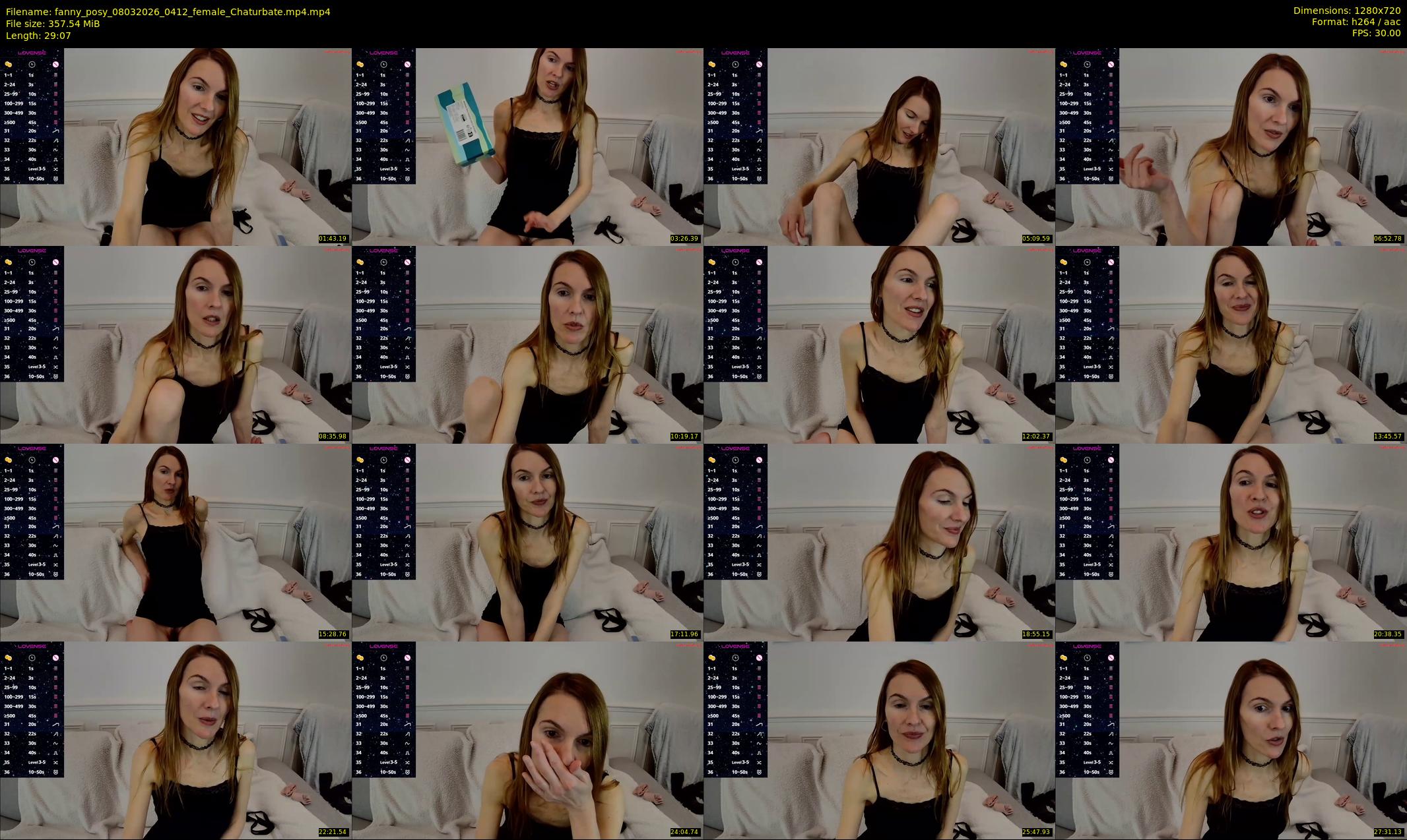 fanny_posy — 30 minute Chaturbate female cam show recording, 720p, Mar 8, 2026