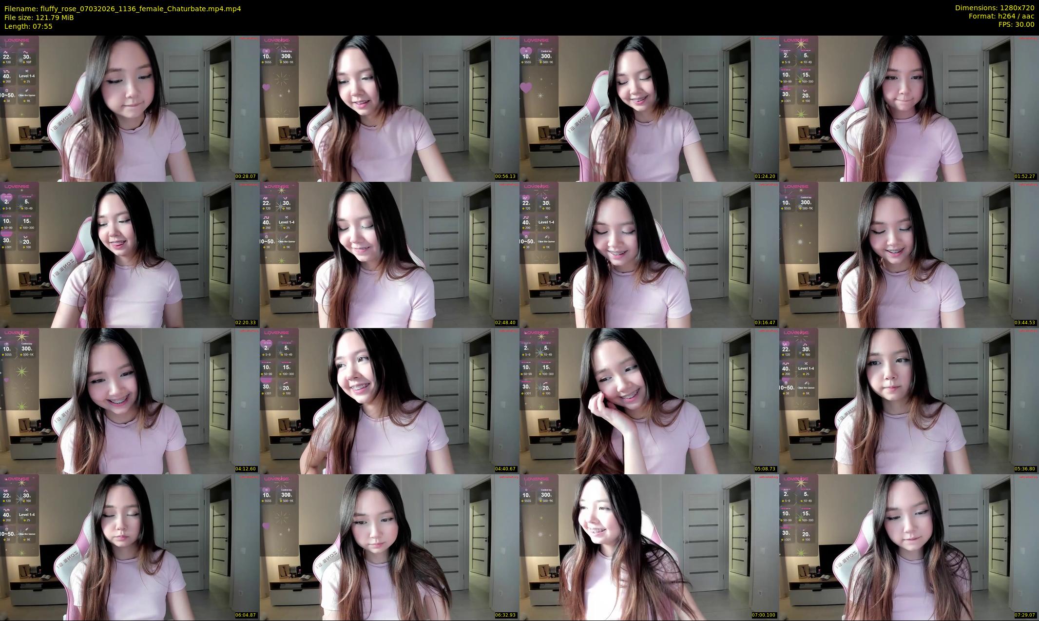 fluffy_rose — 8 minute Chaturbate female cam show recording, 720p, Mar 7, 2026