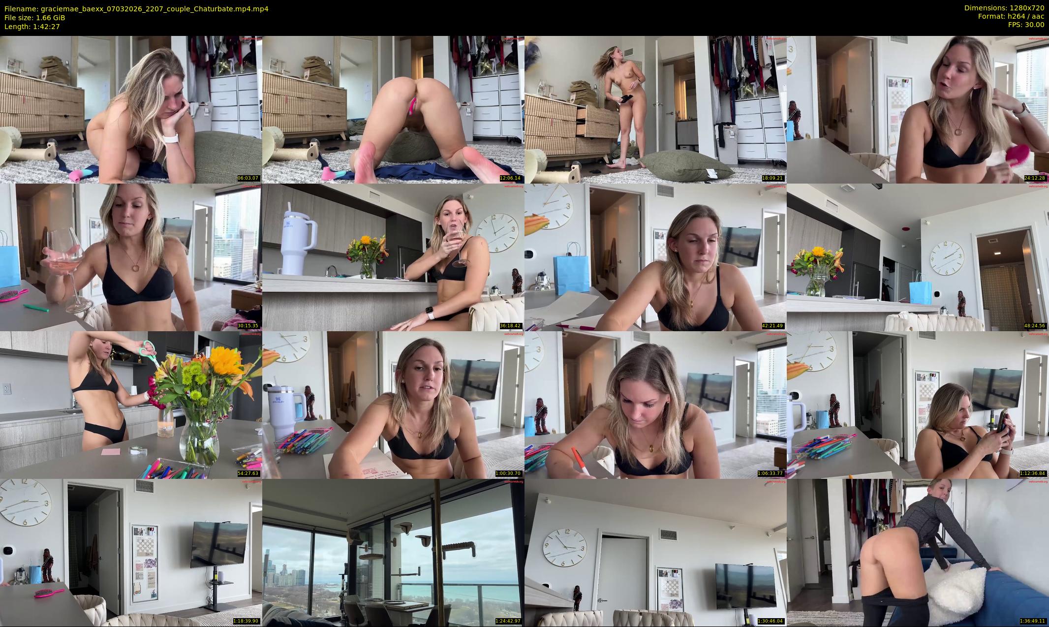 graciemae_baexx — 103 minute Chaturbate female cam show recording, 720p, Mar 7, 2026