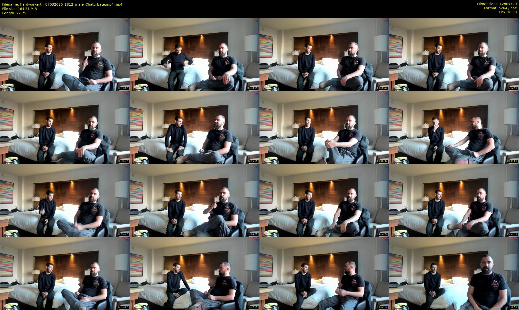 hardworkertn — 23 minute Chaturbate male cam show recording, 720p, Mar 7, 2026