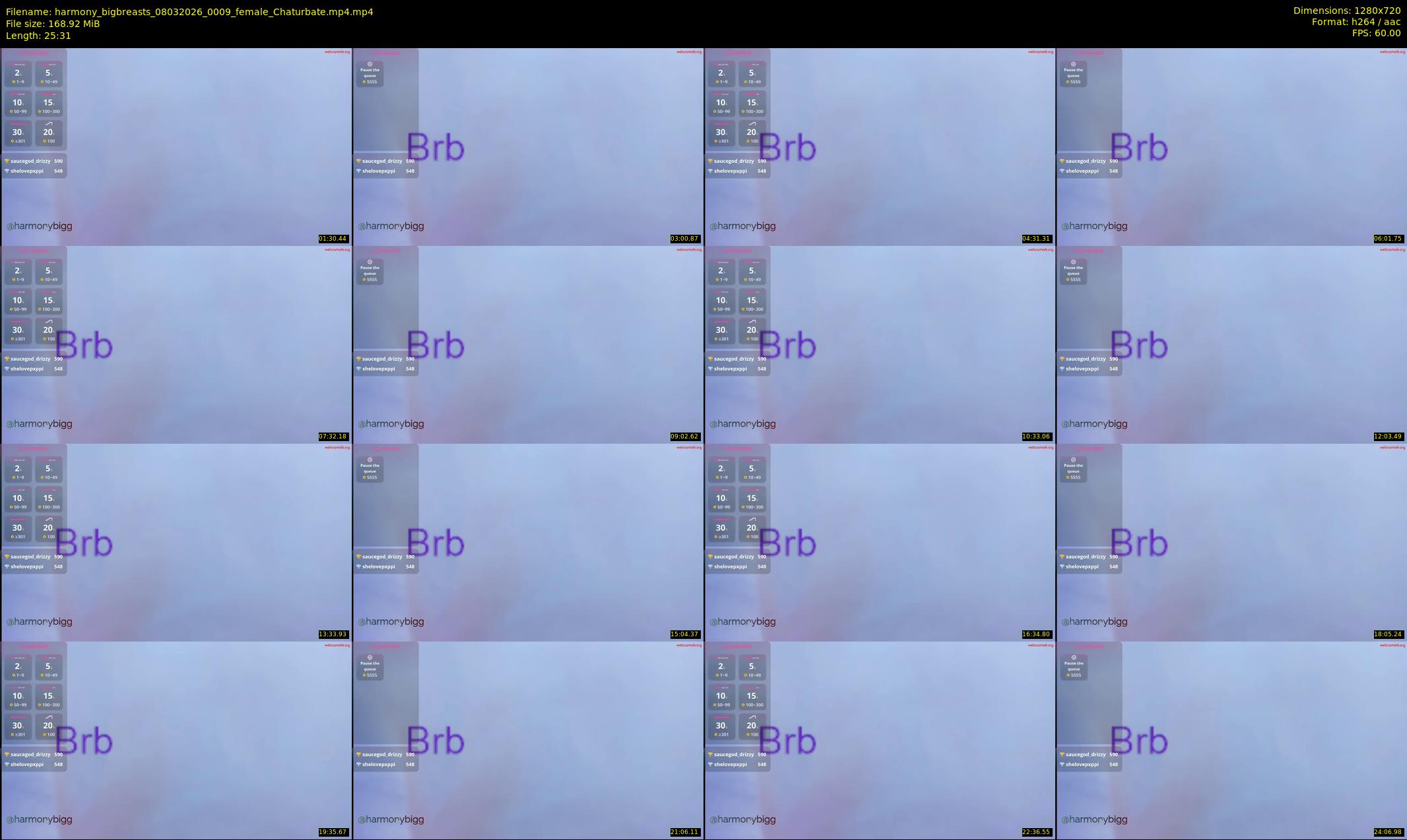 harmony_bigbreasts — 26 minute Chaturbate female cam show recording, 720p, Mar 8, 2026
