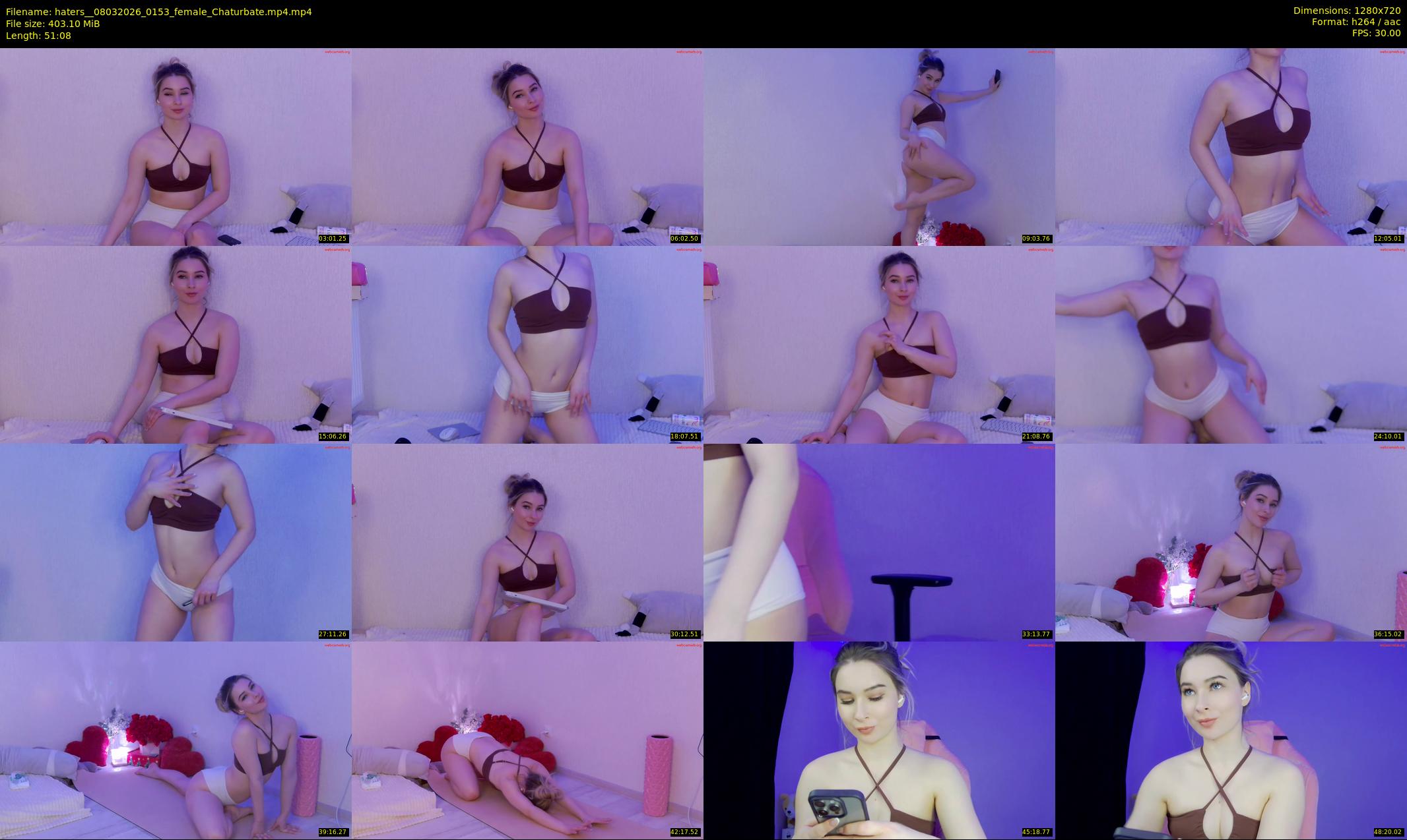 haters_ — 52 minute Chaturbate female cam show recording, 720p, Mar 8, 2026