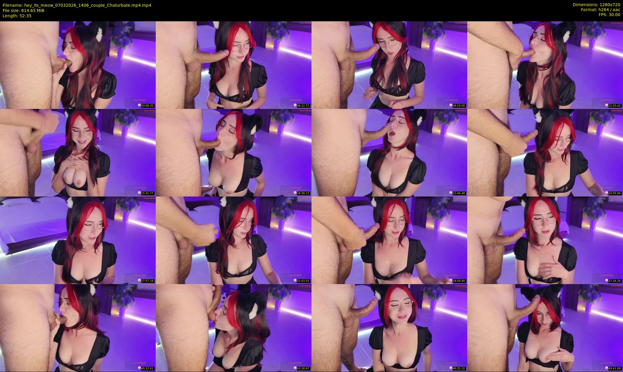 hey_its_meow — 53 minute Chaturbate couple cam show recording, 720p, Mar 7, 2026
