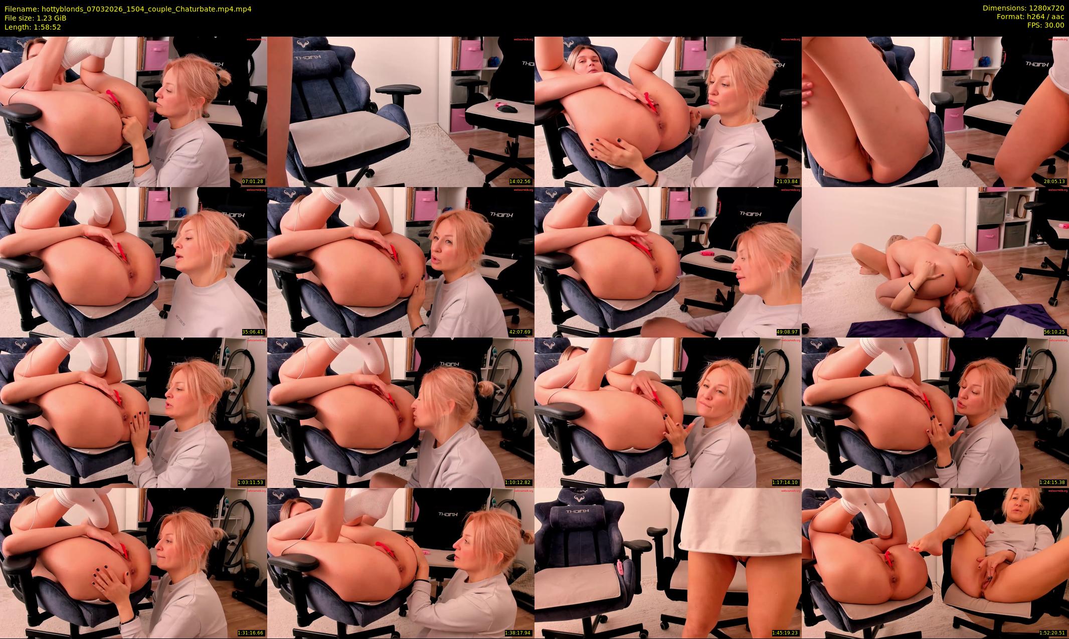 hottyblonds — 119 minute Chaturbate couple cam show recording, 720p, Mar 7, 2026