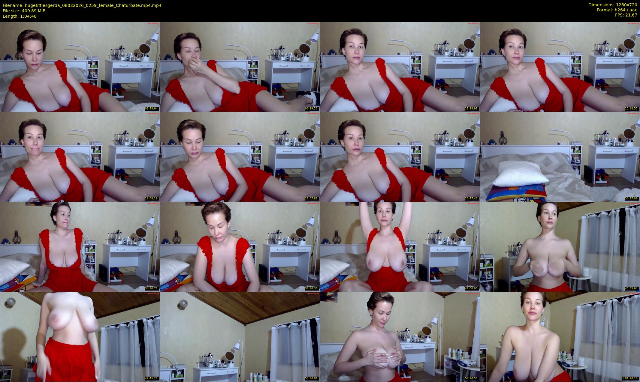hugetittiesgerda — 65 minute Chaturbate female cam show recording, 720p, Mar 8, 2026