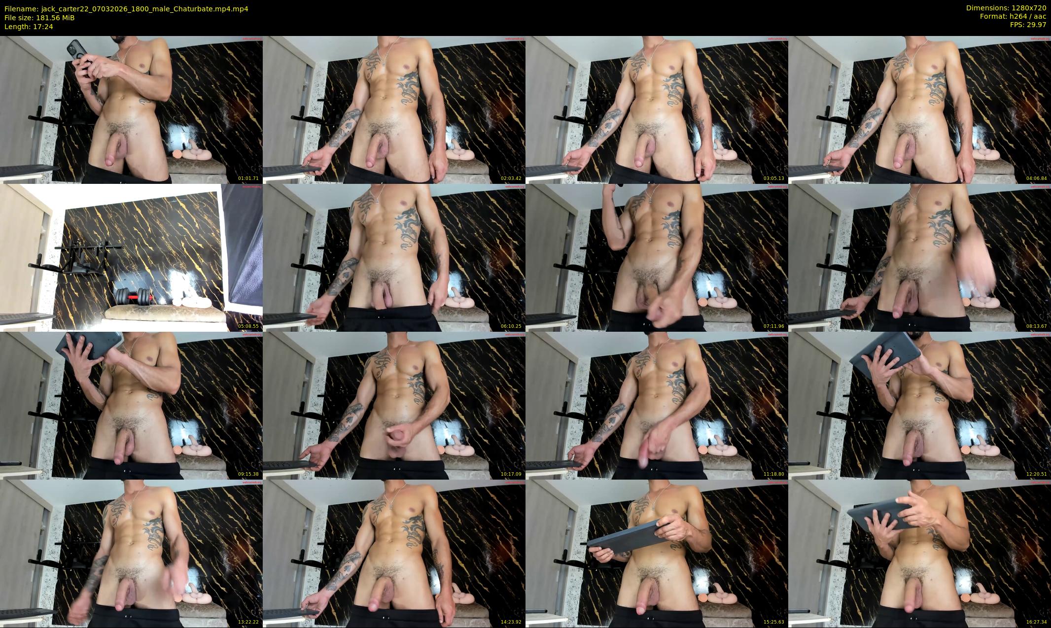 jack_carter22 — 18 minute Chaturbate male cam show recording, 720p, Mar 7, 2026