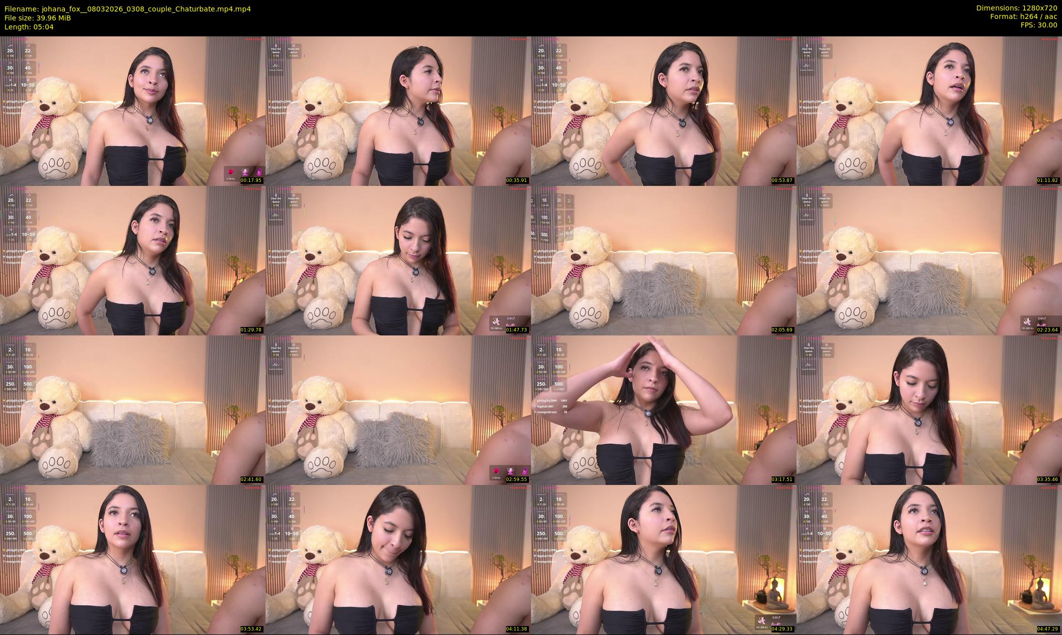johana_fox_ — 6 minute Chaturbate female cam show recording, 720p, Mar 8, 2026