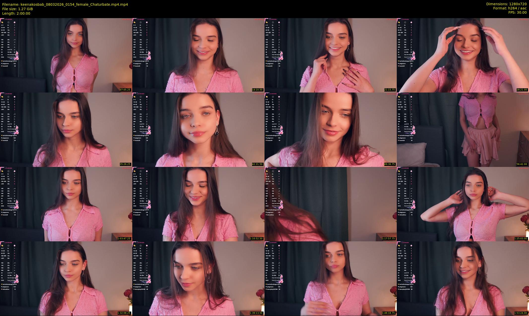 keenakosbab — 120 minute Chaturbate female cam show recording, 720p, Mar 8, 2026