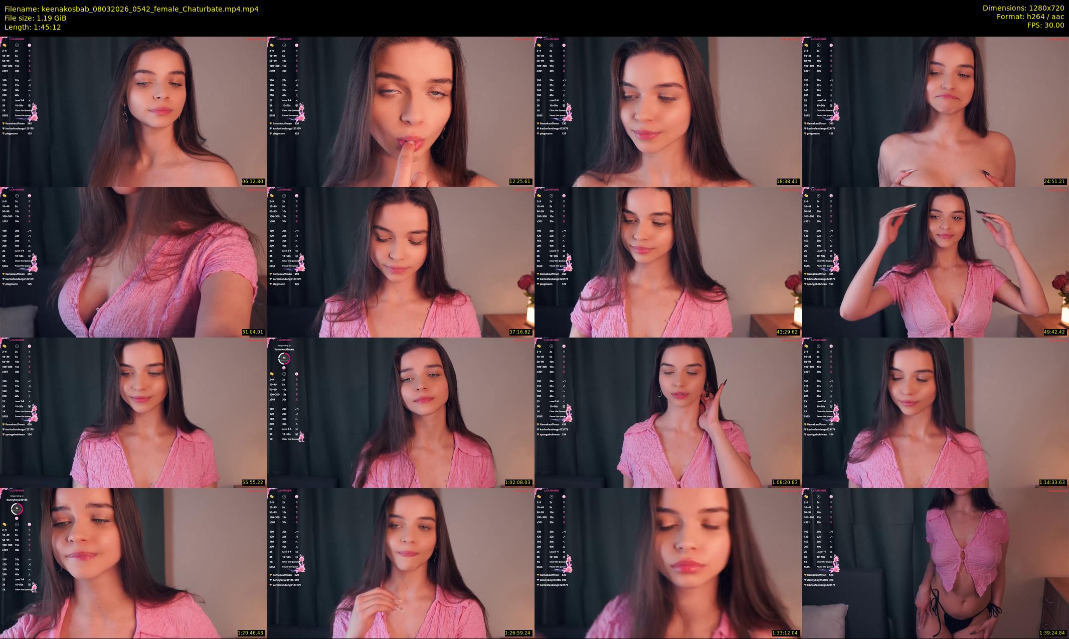 keenakosbab — 106 minute Chaturbate female cam show recording, 720p, Mar 8, 2026