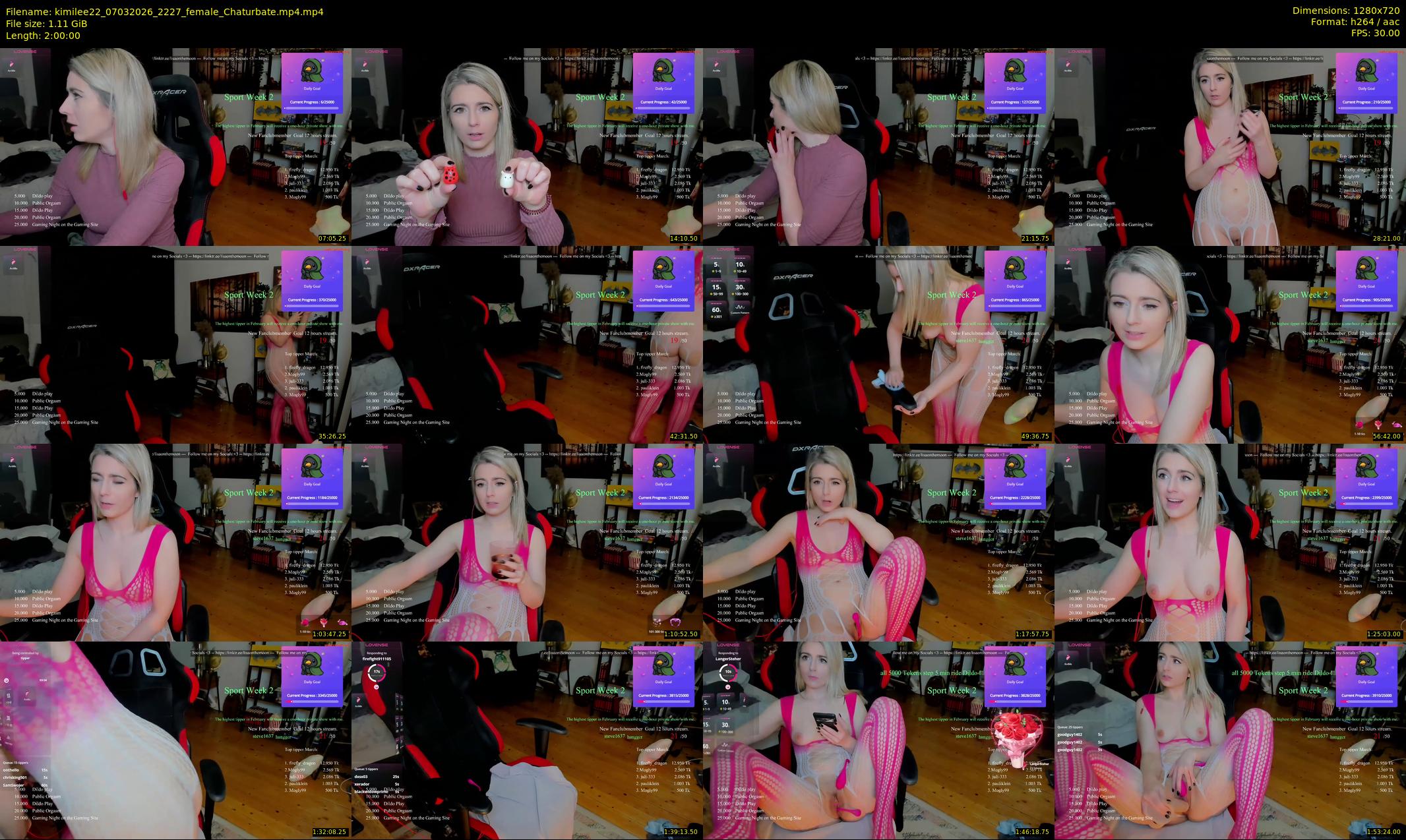kimilee22 — 120 minute Chaturbate female cam show recording, 720p, Mar 7, 2026