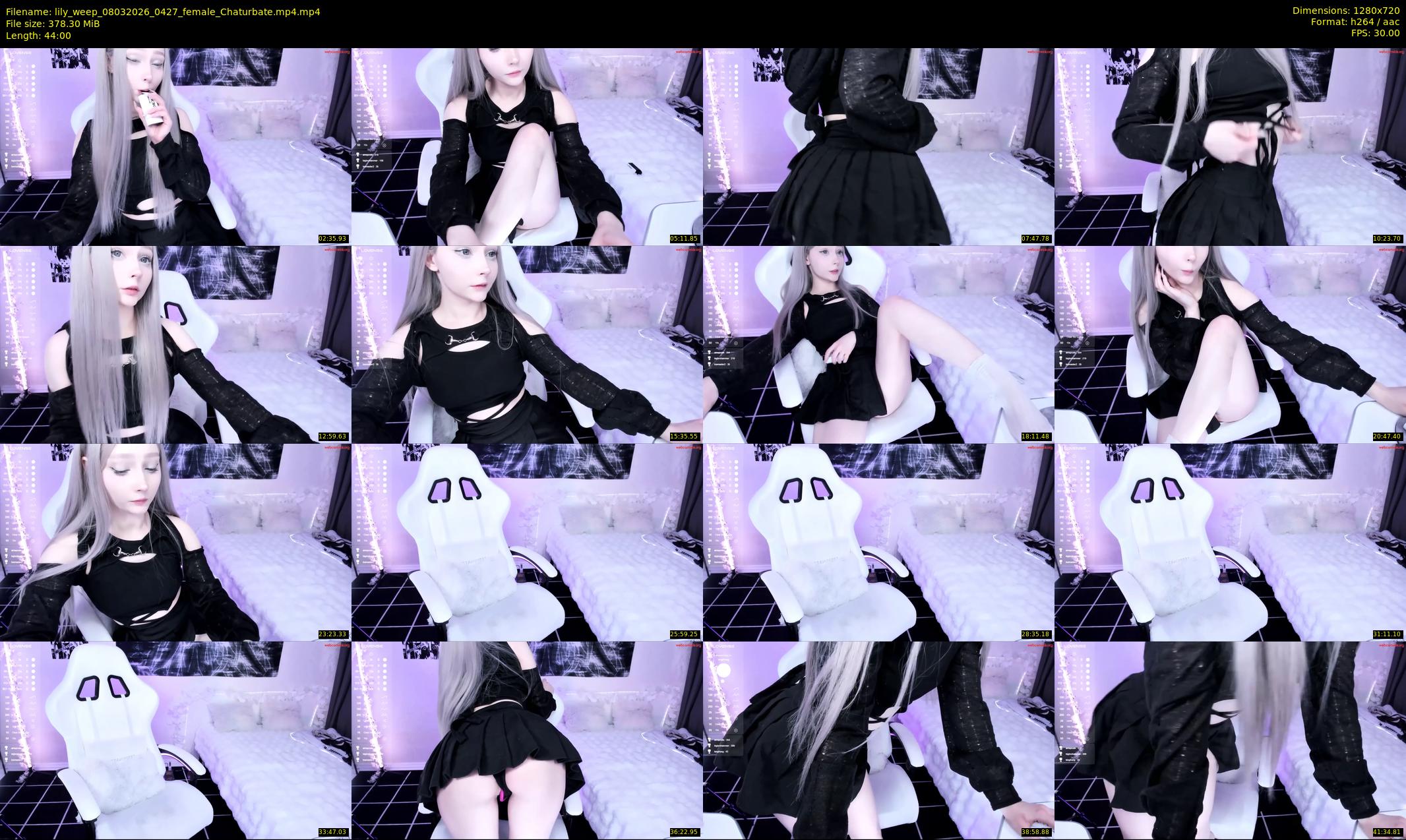 lily_weep — 44 minute Chaturbate female cam show recording, 720p, Mar 8, 2026