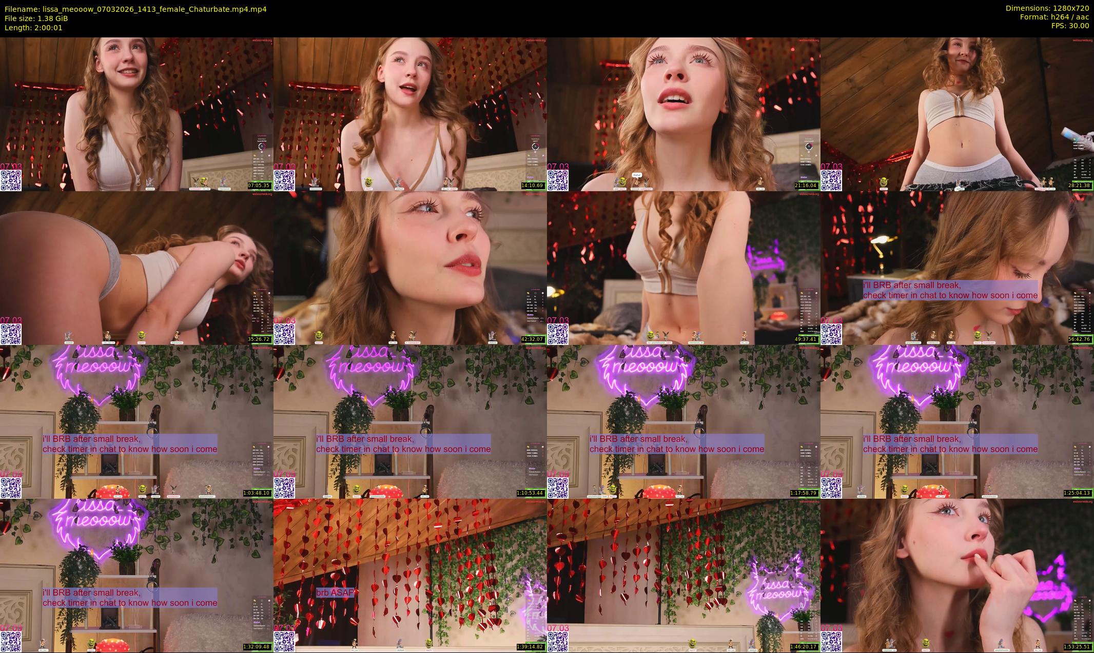 lissa_meooow — 121 minute Chaturbate female cam show recording, 720p, Mar 7, 2026