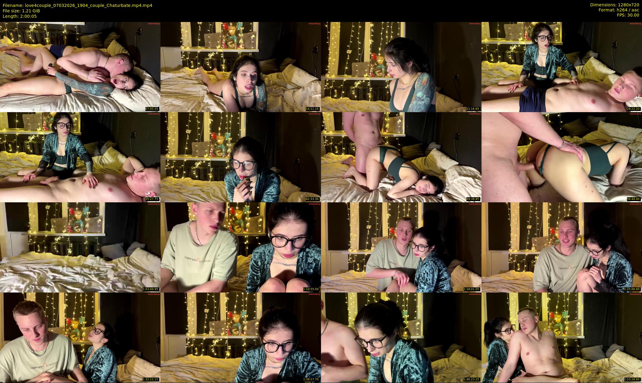 love4couple — 121 minute Chaturbate couple cam show recording, 720p, Mar 7, 2026