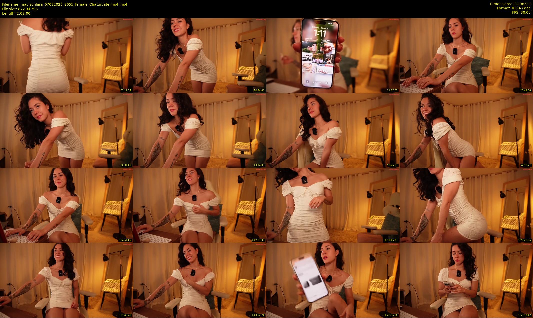 madisonlara — 122 minute Chaturbate female cam show recording, 720p, Mar 7, 2026