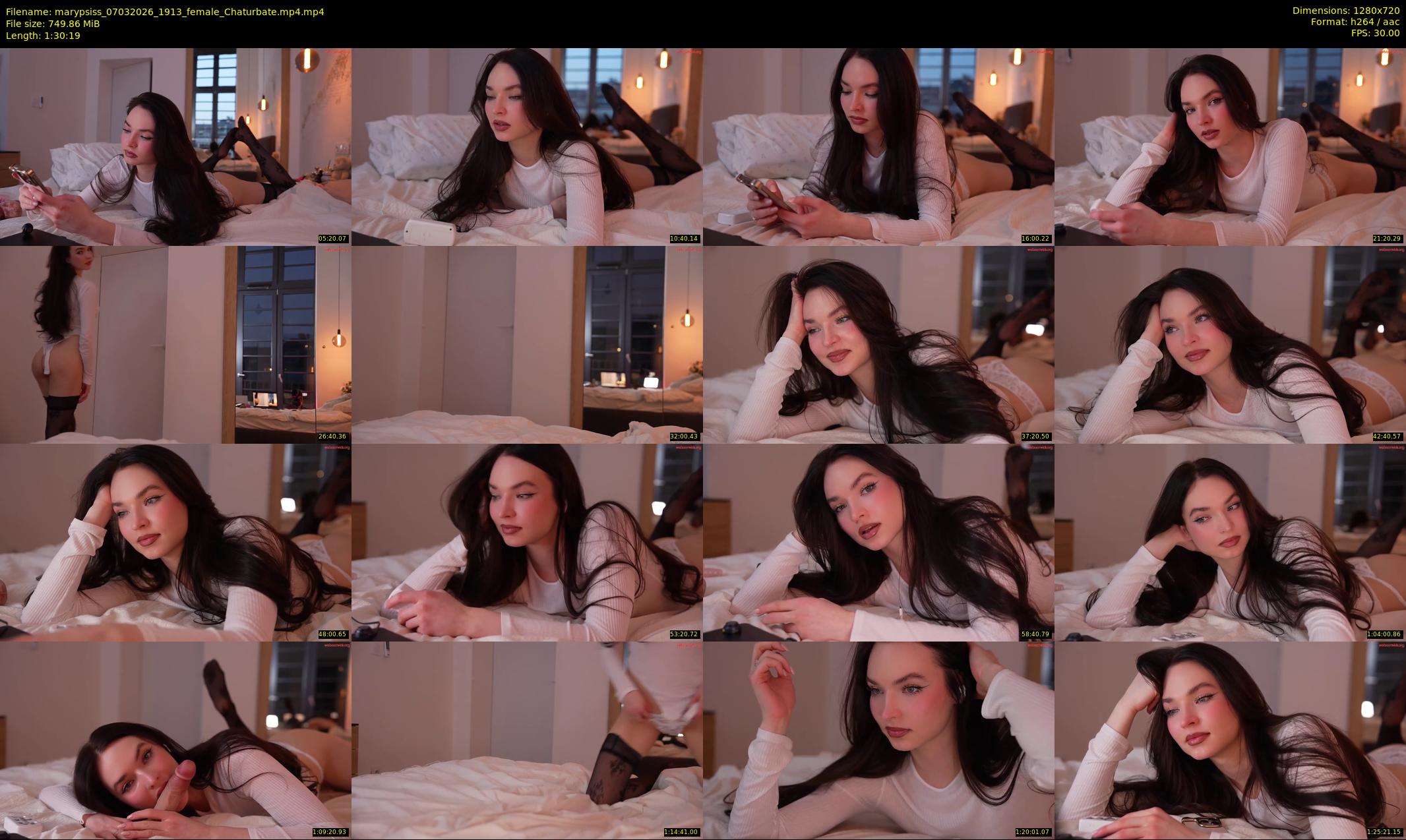 marypsiss — 91 minute Chaturbate female cam show recording, 720p, Mar 7, 2026