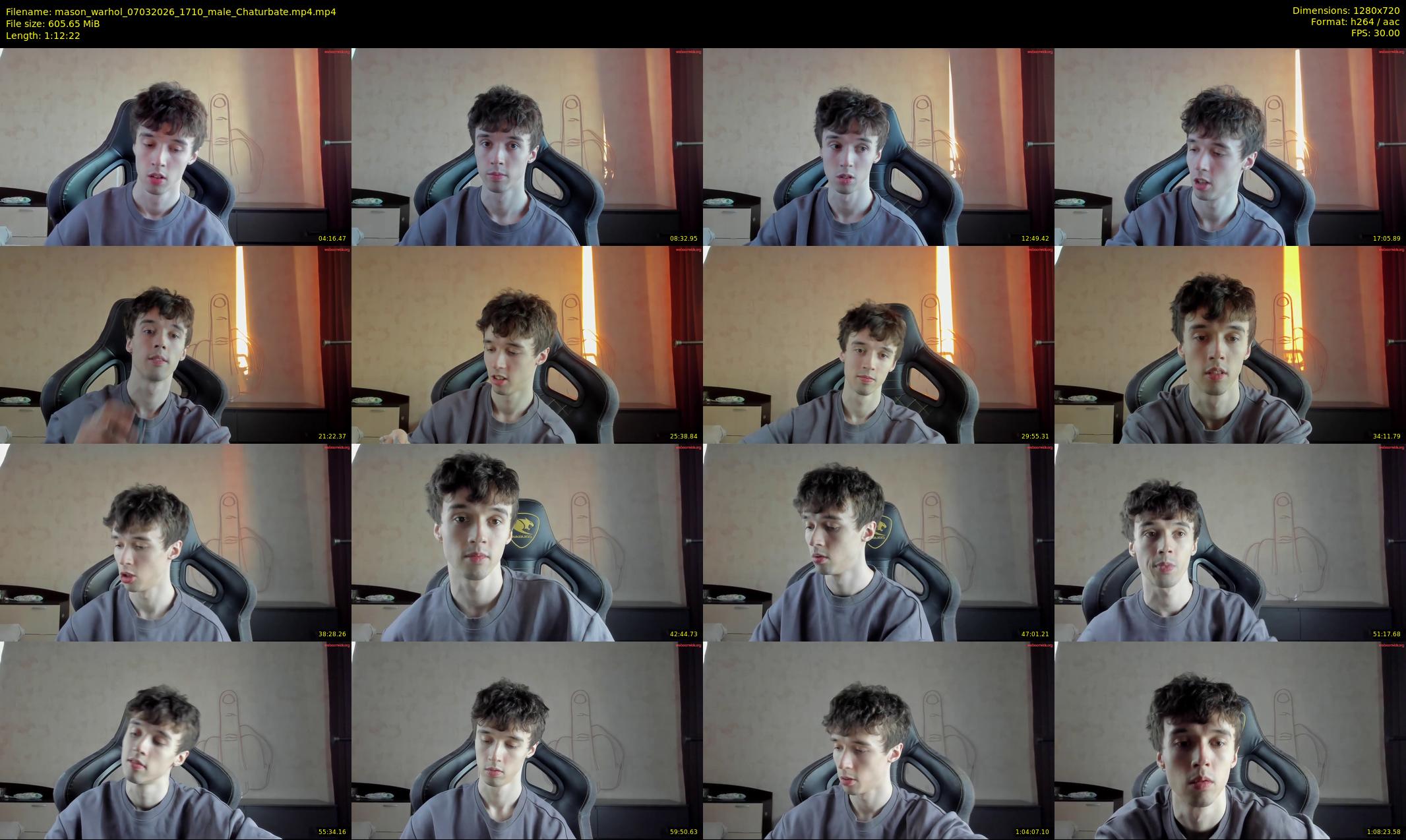 mason_warhol — 73 minute Chaturbate male cam show recording, 720p, Mar 7, 2026