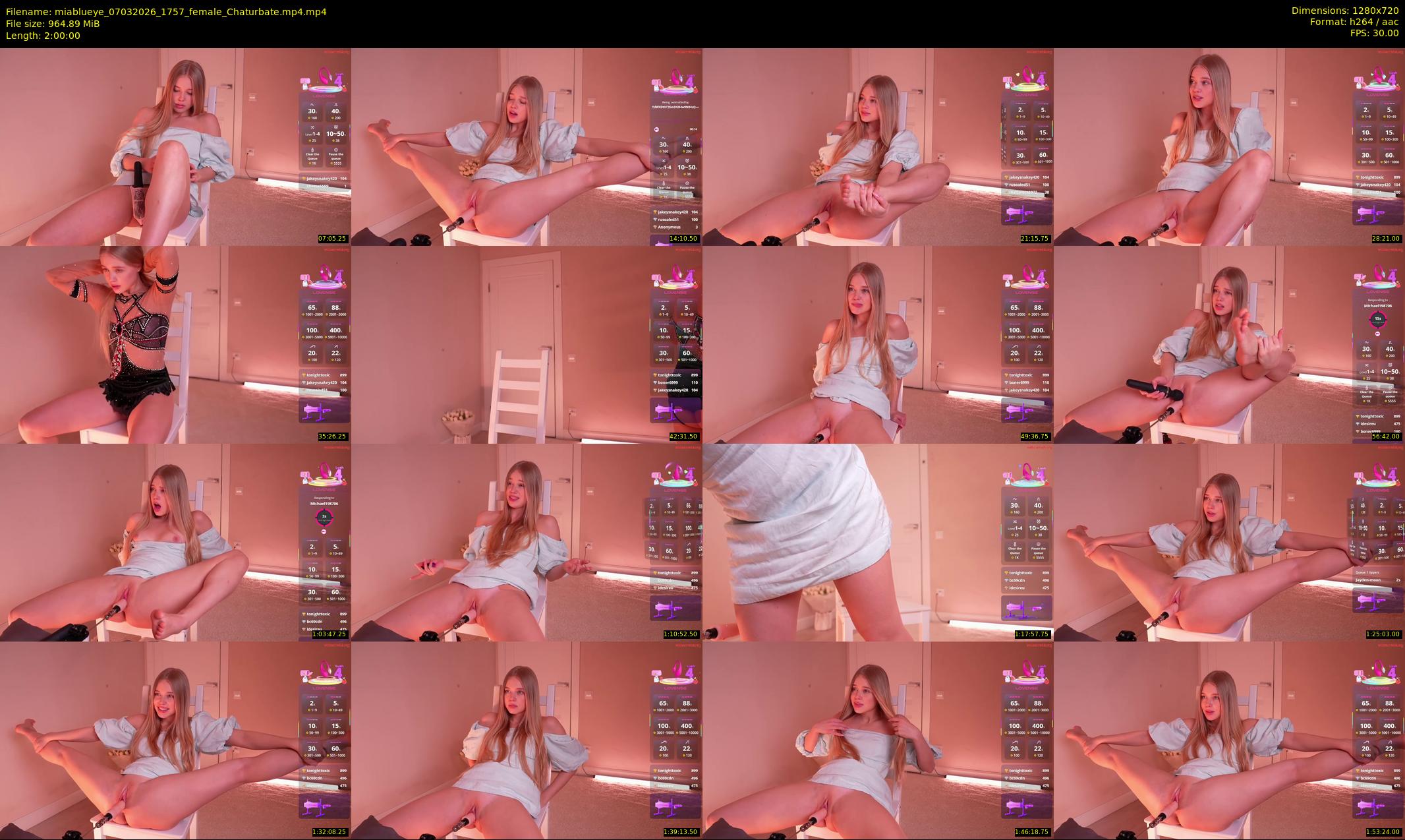 miablueye — 120 minute Chaturbate female cam show recording, 720p, Mar 7, 2026