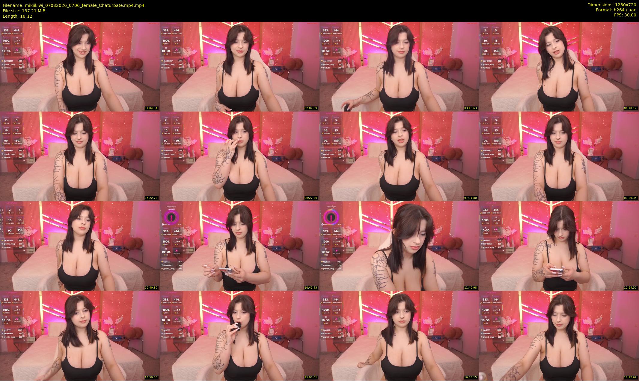 mikiikiwi — 19 minute Chaturbate female cam show recording, 720p, Mar 7, 2026
