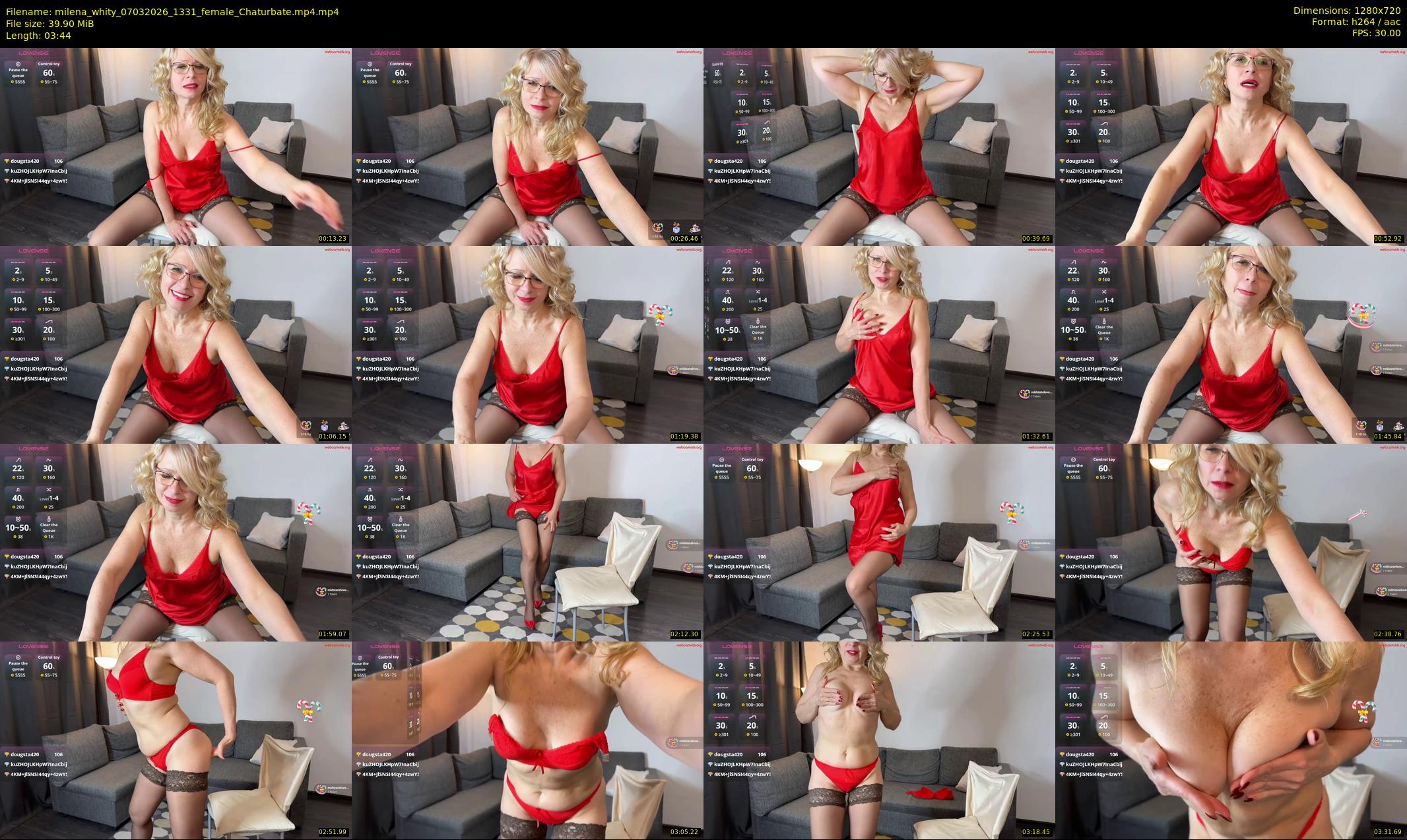 milena_whity — 4 minute Chaturbate female cam show recording, 720p, Mar 7, 2026