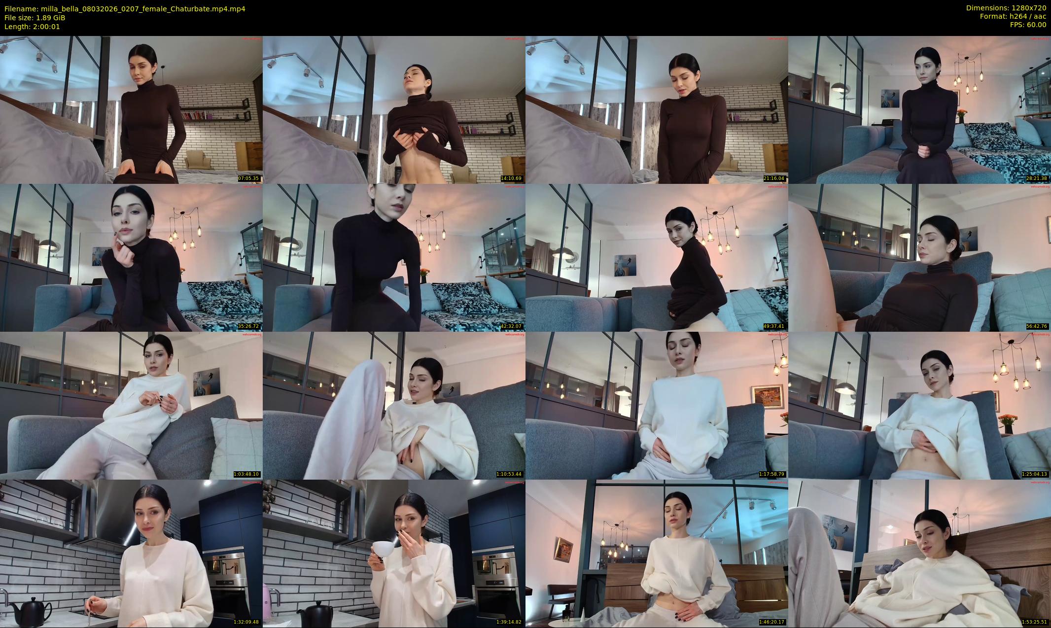 milla_bella — 121 minute Chaturbate female cam show recording, 720p, Mar 8, 2026