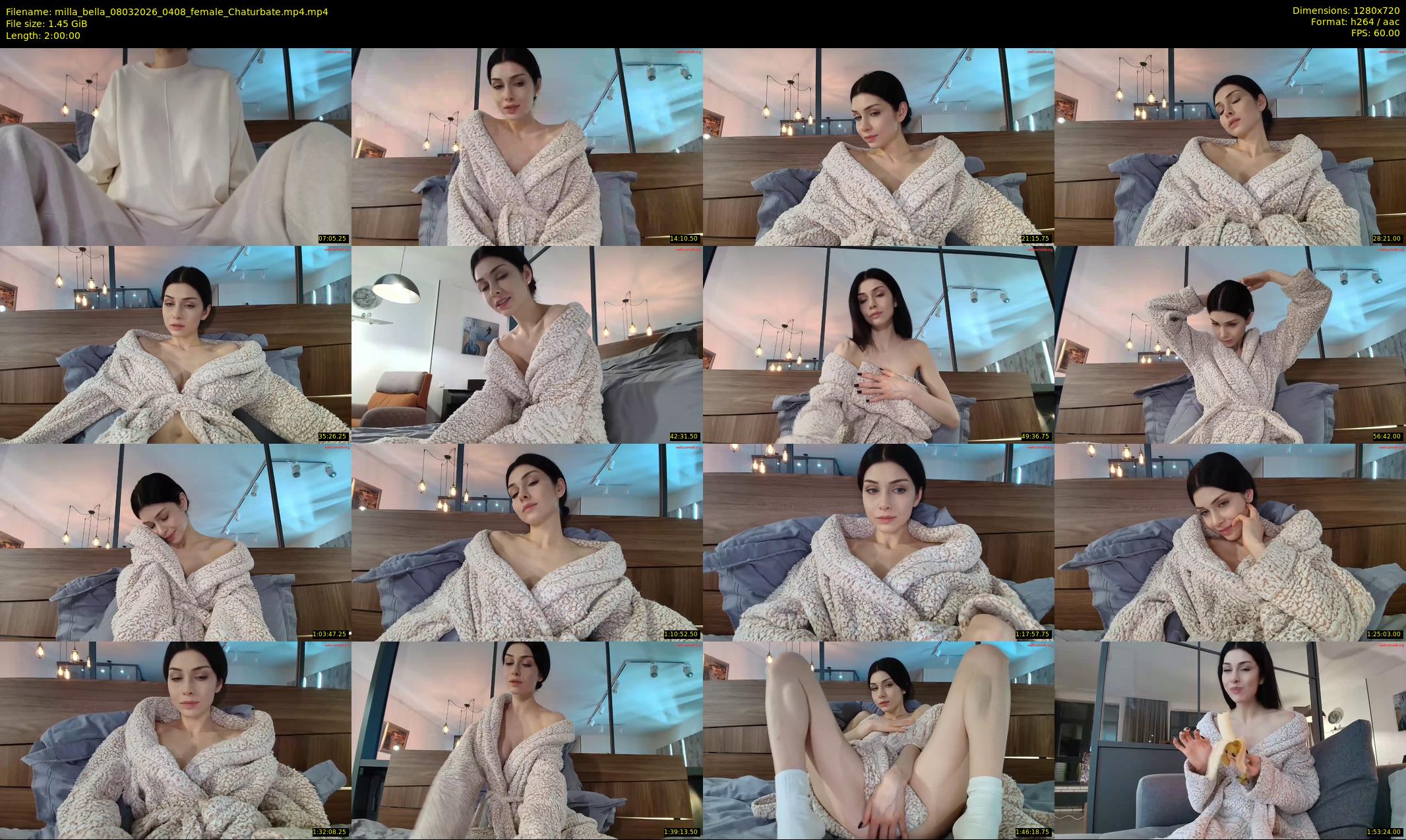 milla_bella — 120 minute Chaturbate female cam show recording, 720p, Mar 8, 2026