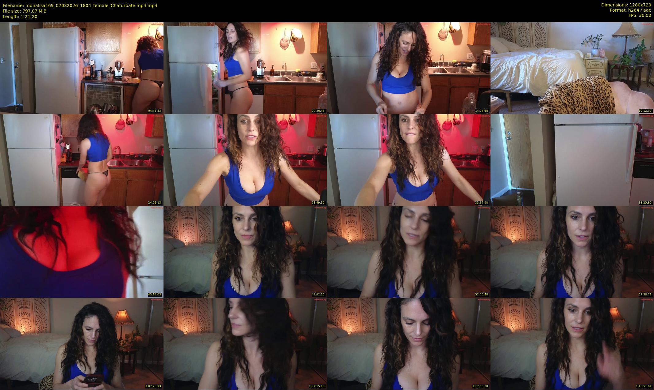monalisa169 — 82 minute Chaturbate female cam show recording, 720p, Mar 7, 2026