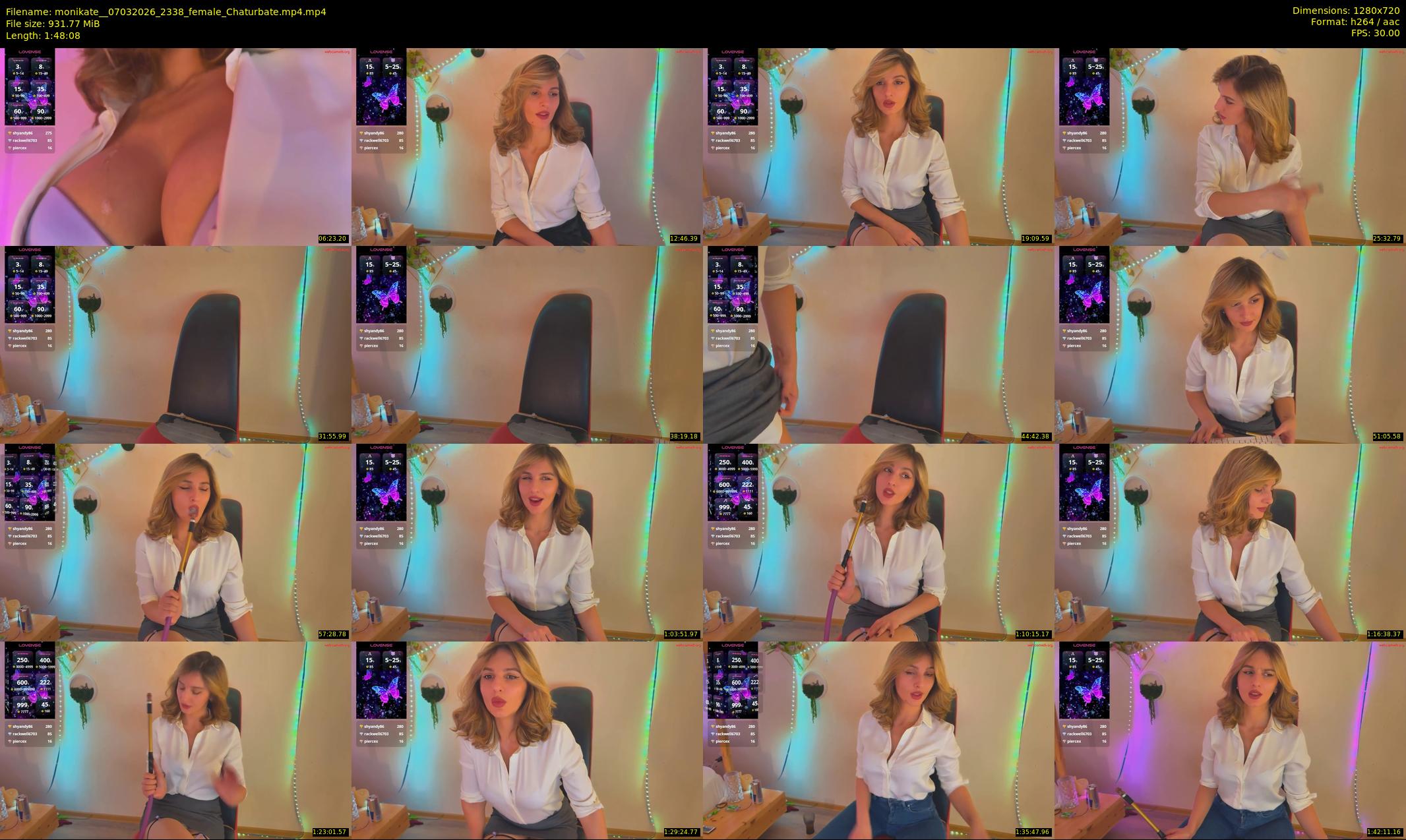 monikate_ — 109 minute Chaturbate couple cam show recording, 720p, Mar 7, 2026