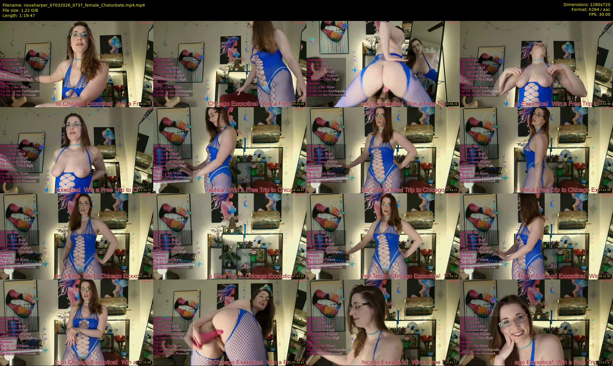 novaharper — 80 minute Chaturbate female cam show recording, 720p, Mar 7, 2026