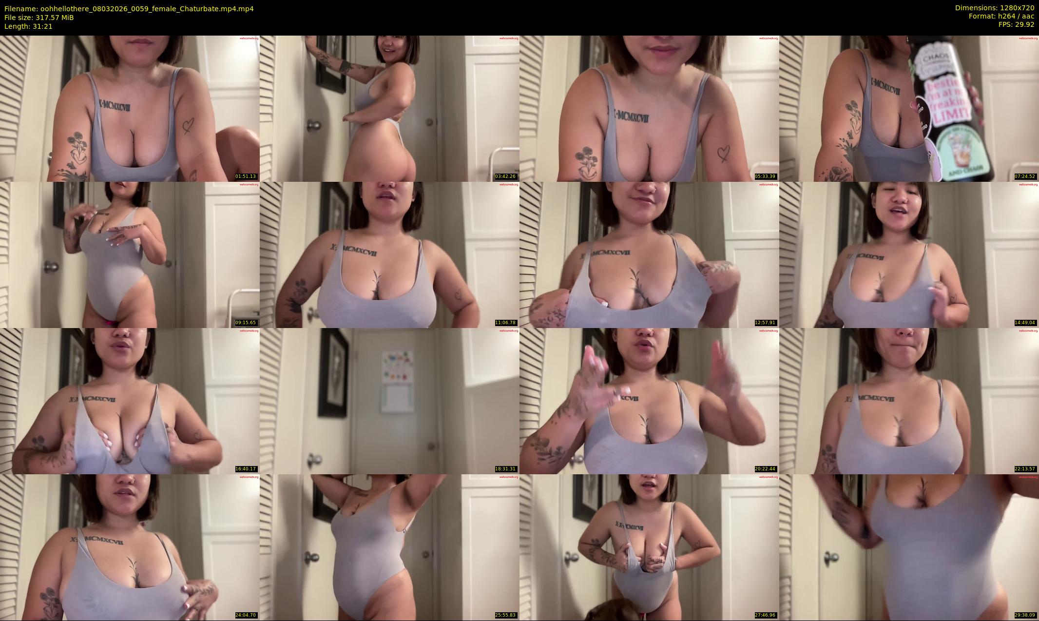 oohhellothere — 32 minute Chaturbate female cam show recording, 720p, Mar 8, 2026