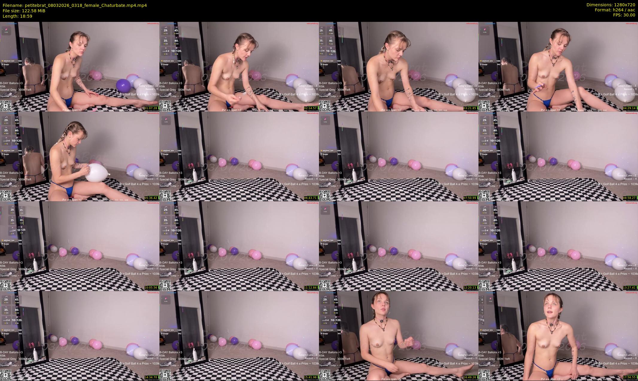 petitebrat — 19 minute Chaturbate female cam show recording, 720p, Mar 8, 2026