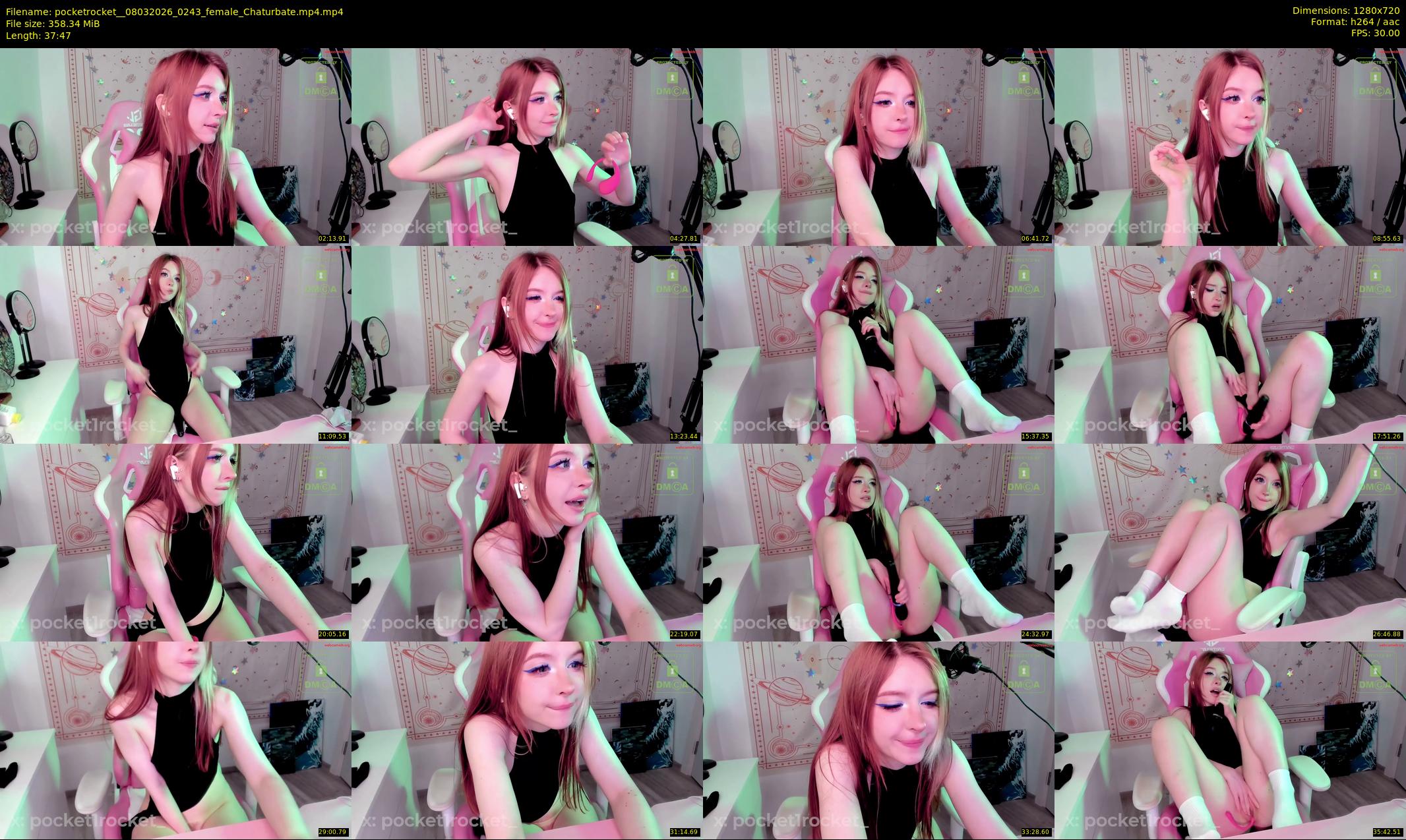 pocketrocket_ — 38 minute Chaturbate female cam show recording, 720p, Mar 8, 2026